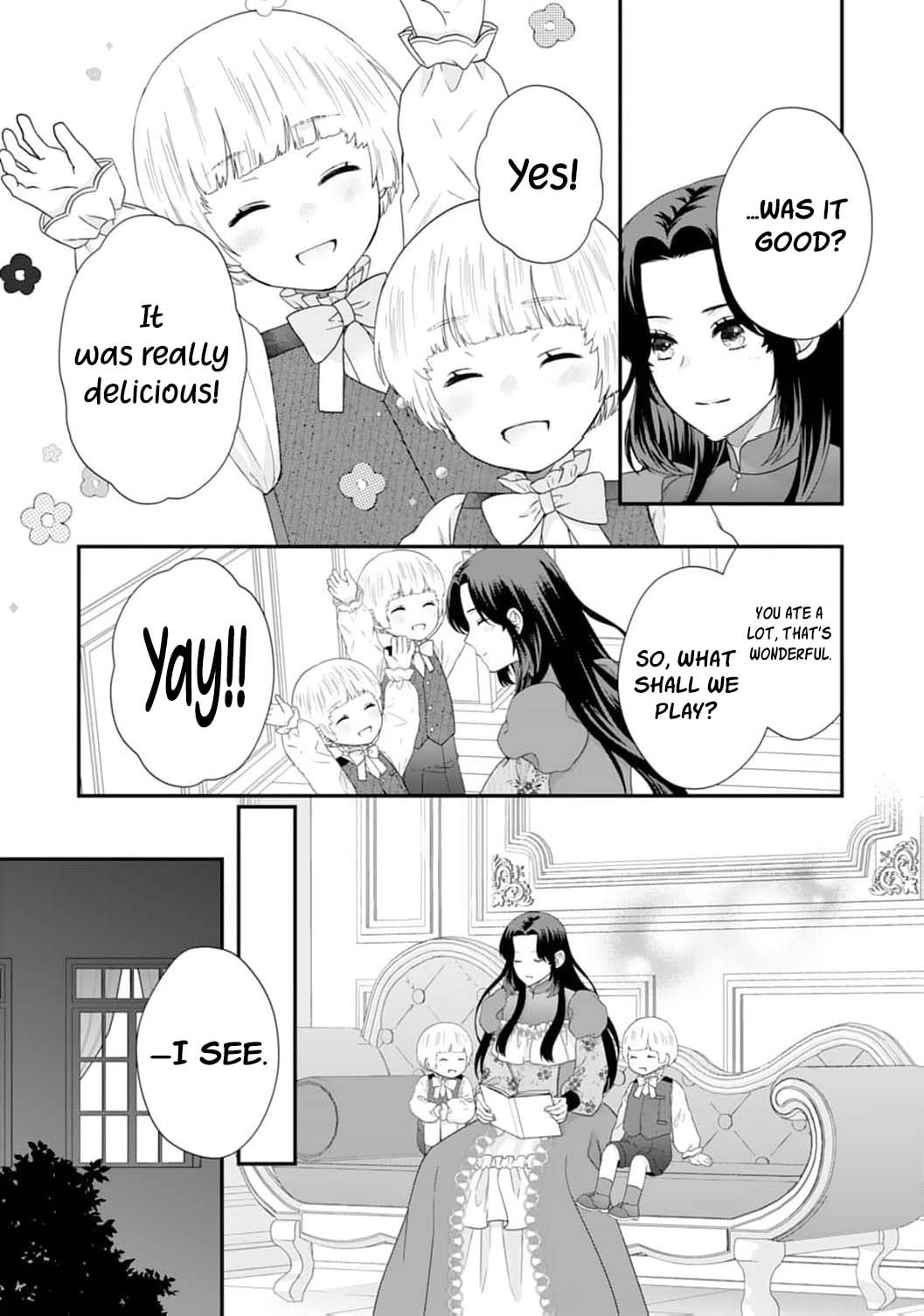 Futago Ouji no Mamahaha ni Narimashite: Kiraware Akujo desu ga, Sonna Koto yori Musuko-tachi ga Kawaisugite Komarimasu Chapter 7 page 14 - 