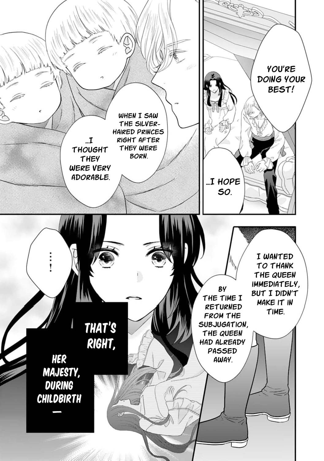 Futago Ouji no Mamahaha ni Narimashite: Kiraware Akujo desu ga, Sonna Koto yori Musuko-tachi ga Kawaisugite Komarimasu Chapter 7 page 26 - 