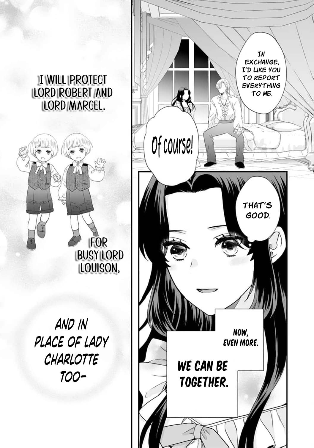Futago Ouji no Mamahaha ni Narimashite: Kiraware Akujo desu ga, Sonna Koto yori Musuko-tachi ga Kawaisugite Komarimasu Chapter 7 page 30 - 