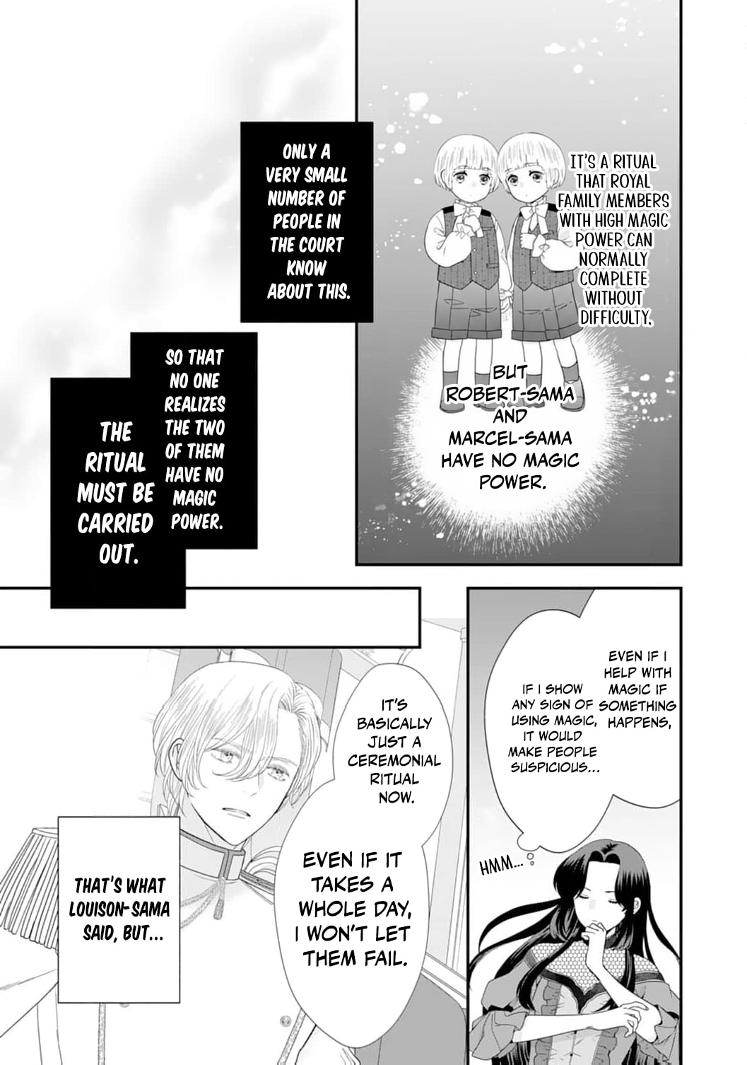 Futago Ouji no Mamahaha ni Narimashite: Kiraware Akujo desu ga, Sonna Koto yori Musuko-tachi ga Kawaisugite Komarimasu Chapter 8 page 8 - 