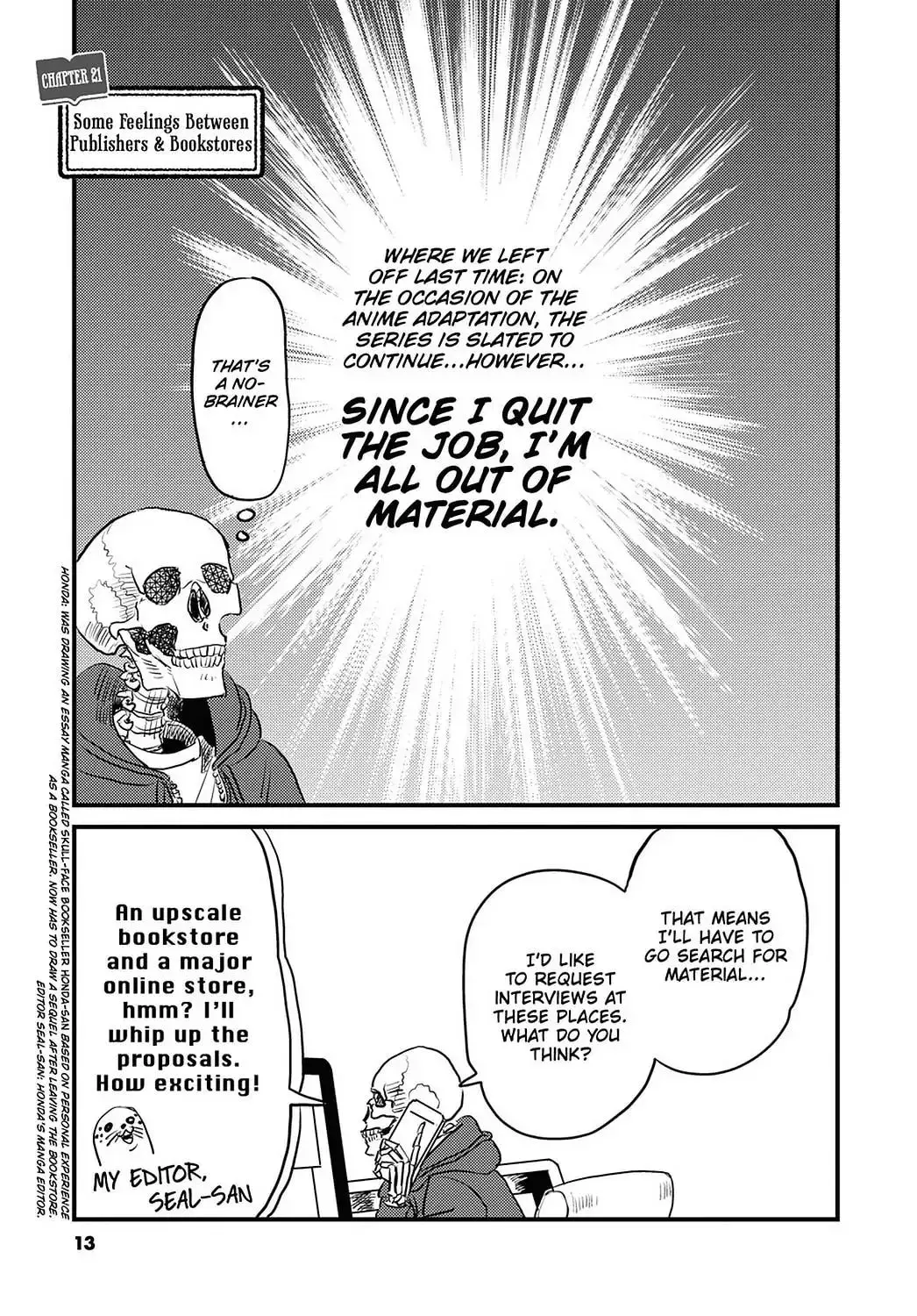 Gaikotsu Shotenin Honda-san Chapter 21 page 1 - 