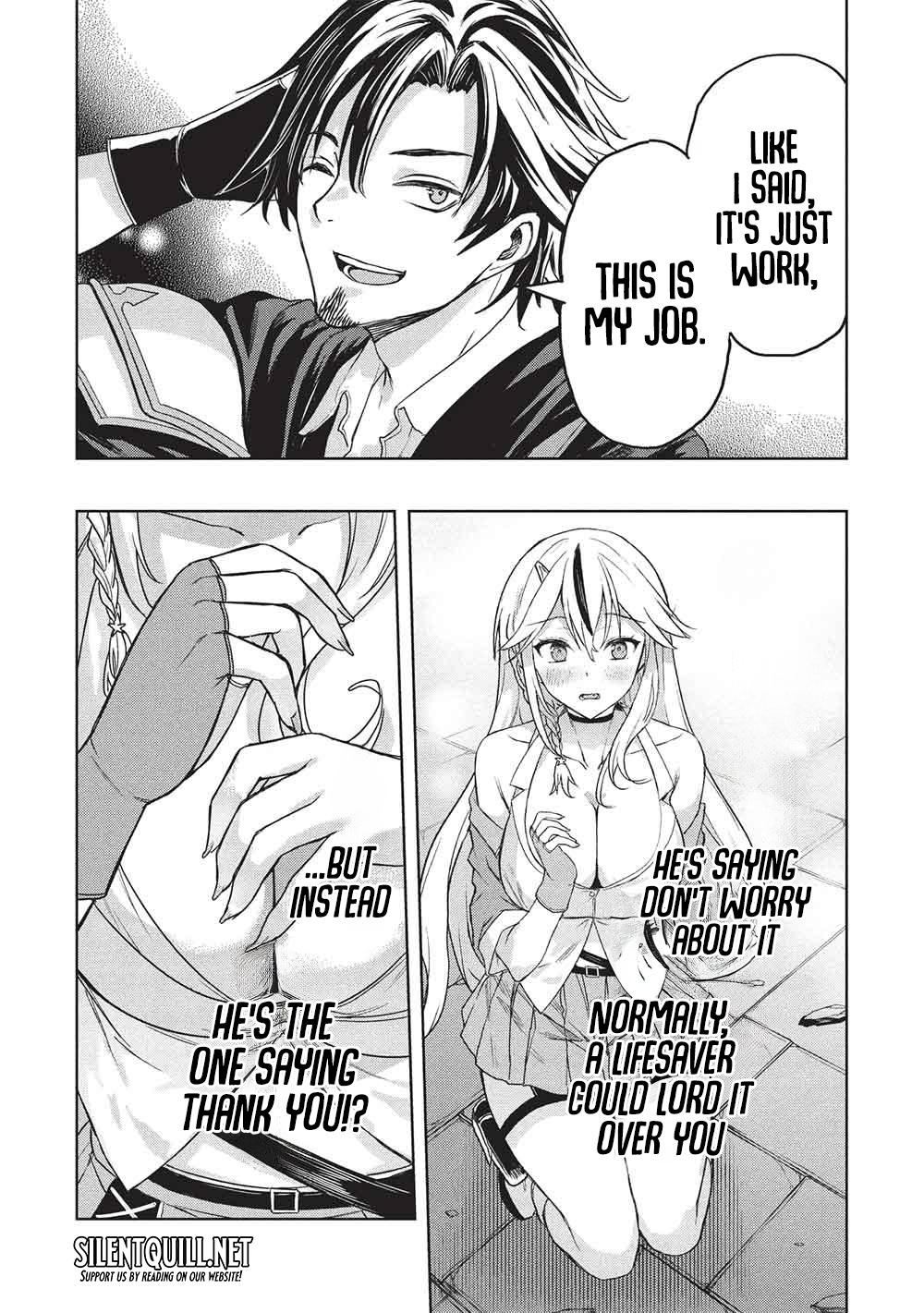 Gal to Dungeon to Shuukai Okure no Tansaku Eiyuutan ~Moto Legend Ima wa Wakeari tei Rank Tansakushana Ore ga, S-Kyuu Gal ni Natsukare Makutte Ikusei wo Makase Sareta~ Chapter 2 page 13 - 