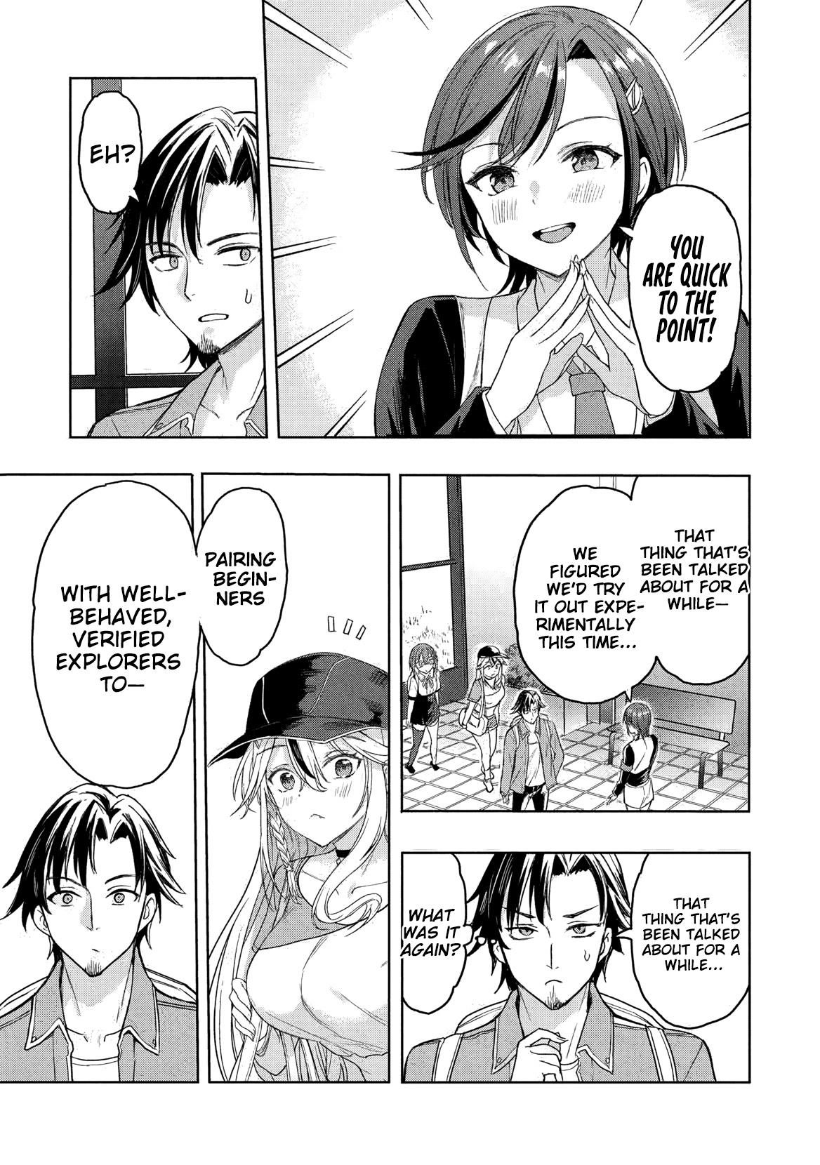 Gal to Dungeon to Shuukai Okure no Tansaku Eiyuutan ~Moto Legend Ima wa Wakeari tei Rank Tansakushana Ore ga, S-Kyuu Gal ni Natsukare Makutte Ikusei wo Makase Sareta~ Chapter 4 page 4 - 
