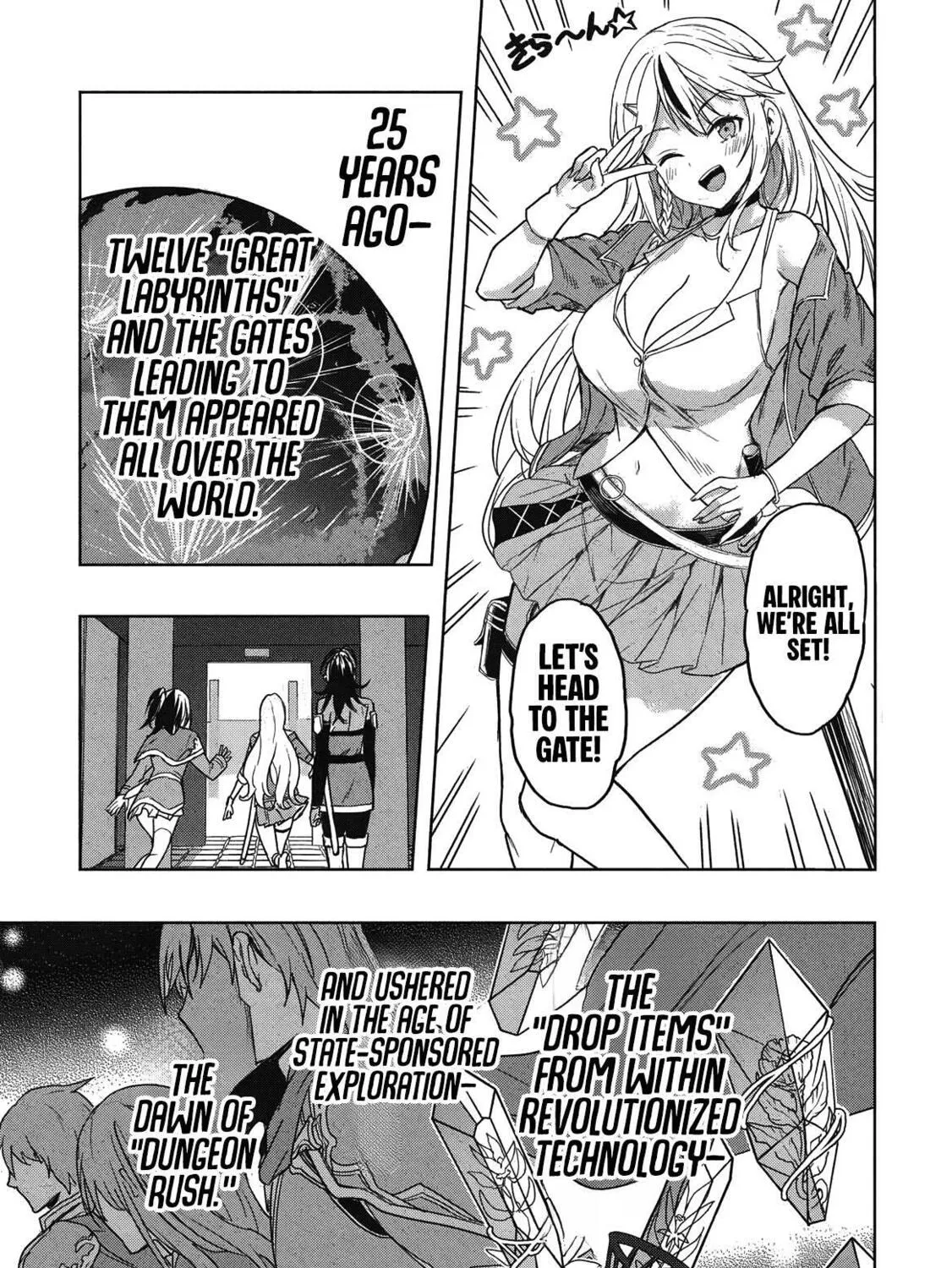 Gal to Dungeon to Shuukai Okure no Tansaku Eiyuutan Chapter 1 page 24 - 