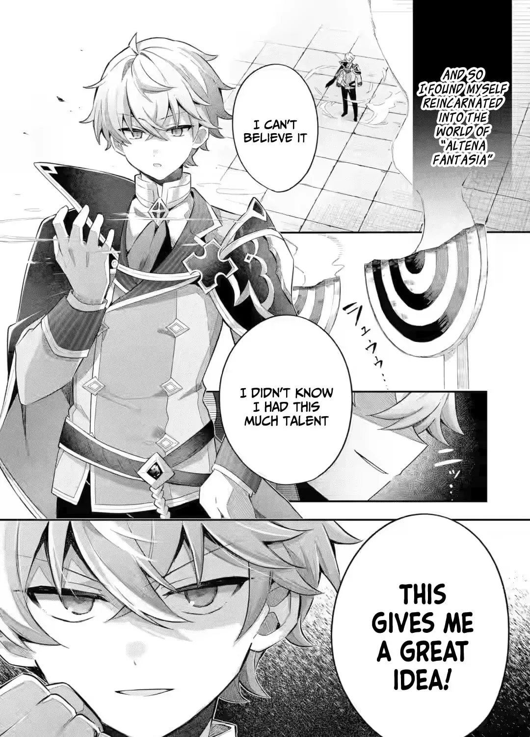 Game Sekai no mobu akuyaku ni tensei shita node Last bos wo mezashite mita Chapter 1.1 page 6 - 