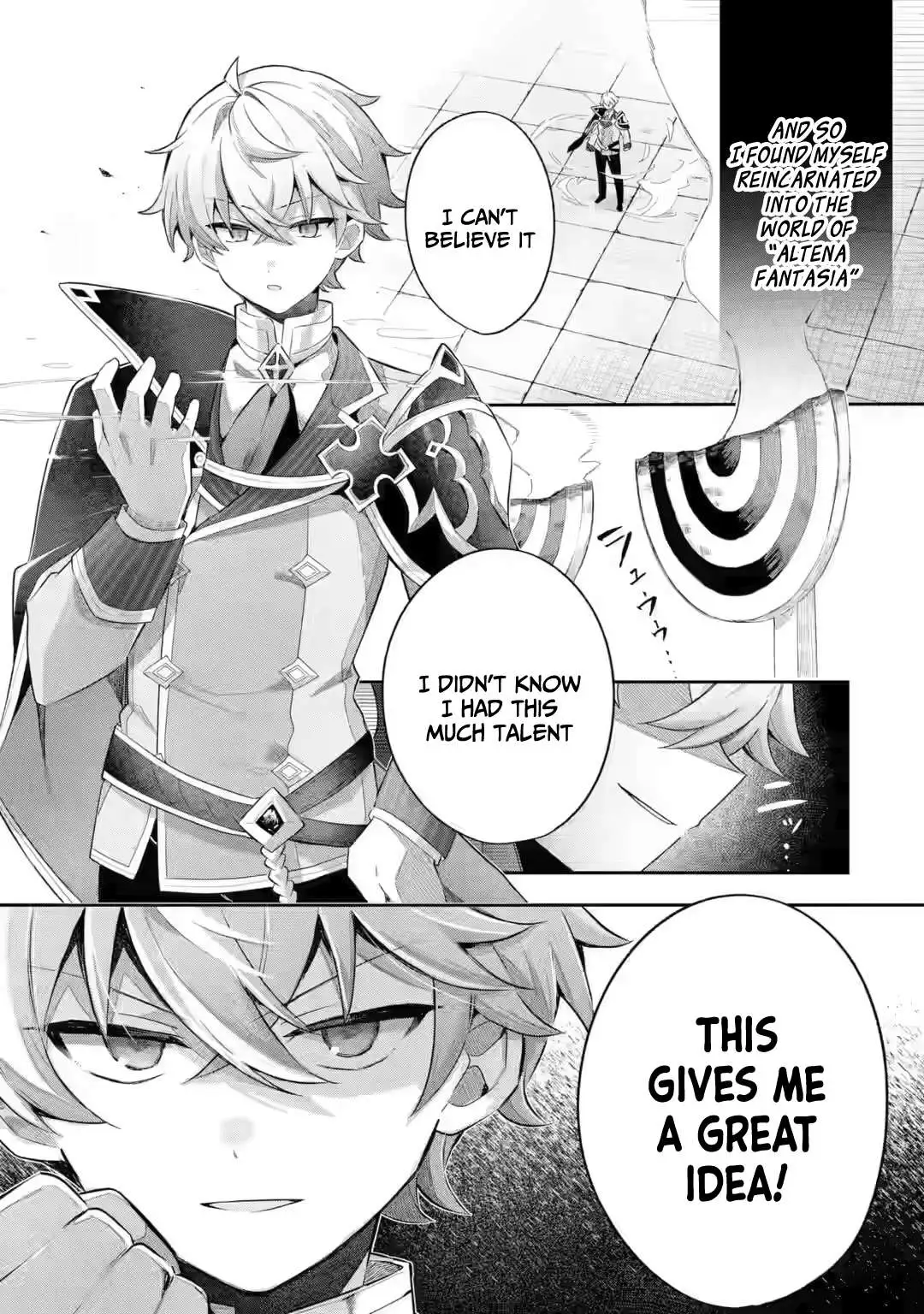 Game Sekai no mobu akuyaku ni tensei shita node Last bos wo mezashite mita Chapter 1 page 4 - 