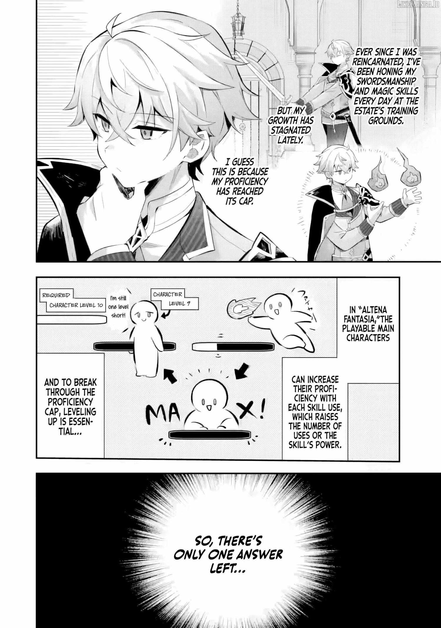 Game Sekai no mobu akuyaku ni tensei shita node Last bos wo mezashite mita Chapter 4.1 page 7 - 