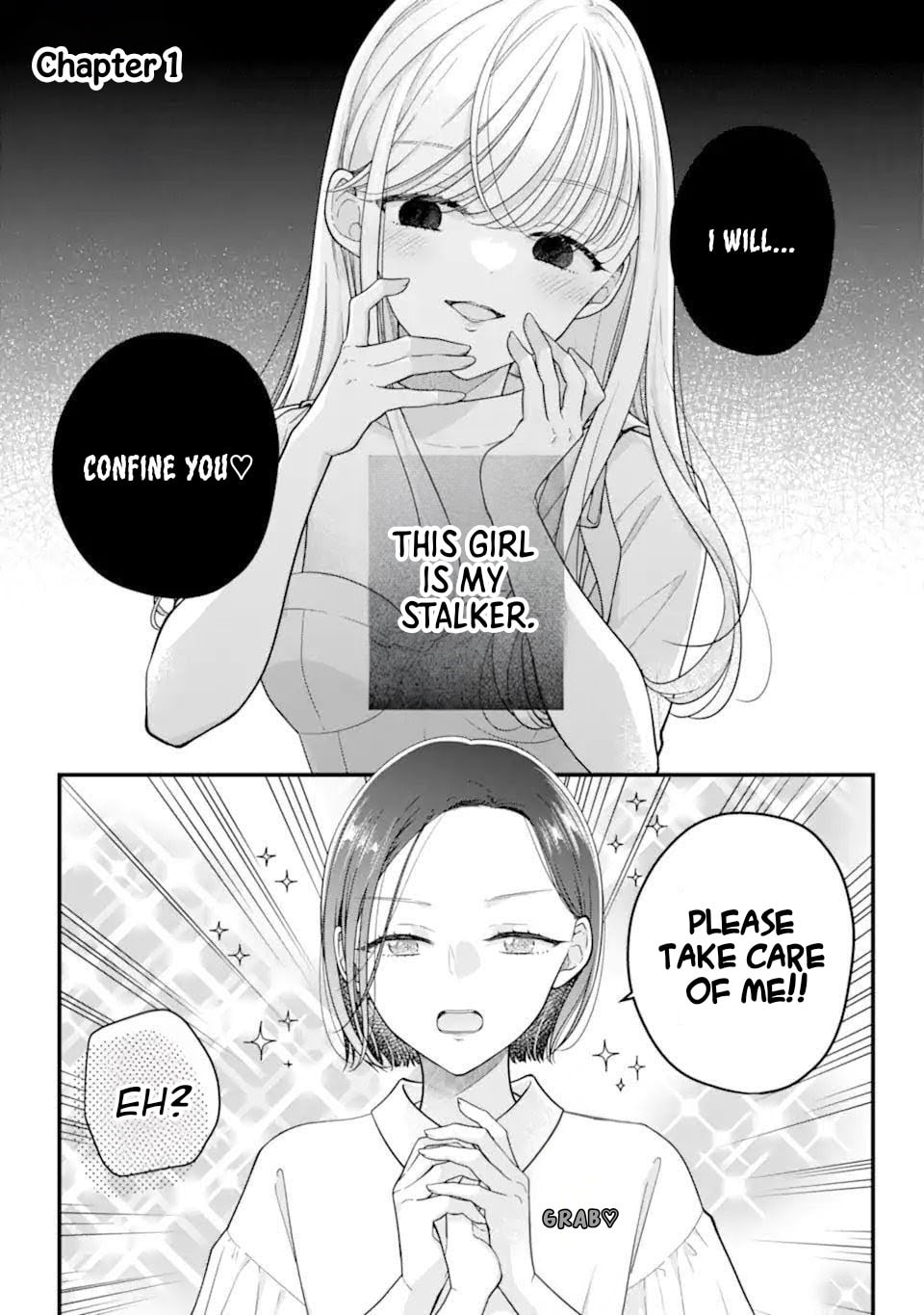 Genkai Shakaijin-san wo Sukueru no wa Kuso Deka Kanjou Stalker-chan Dakedeshita Chapter 1 page 1 - 