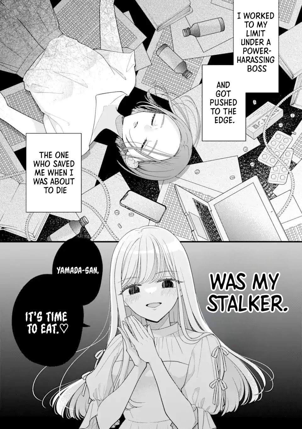 Genkai Shakaijin-san wo Sukueru no wa Kuso Deka Kanjou Stalker-chan Dakedeshita Chapter 2 page 3 - 