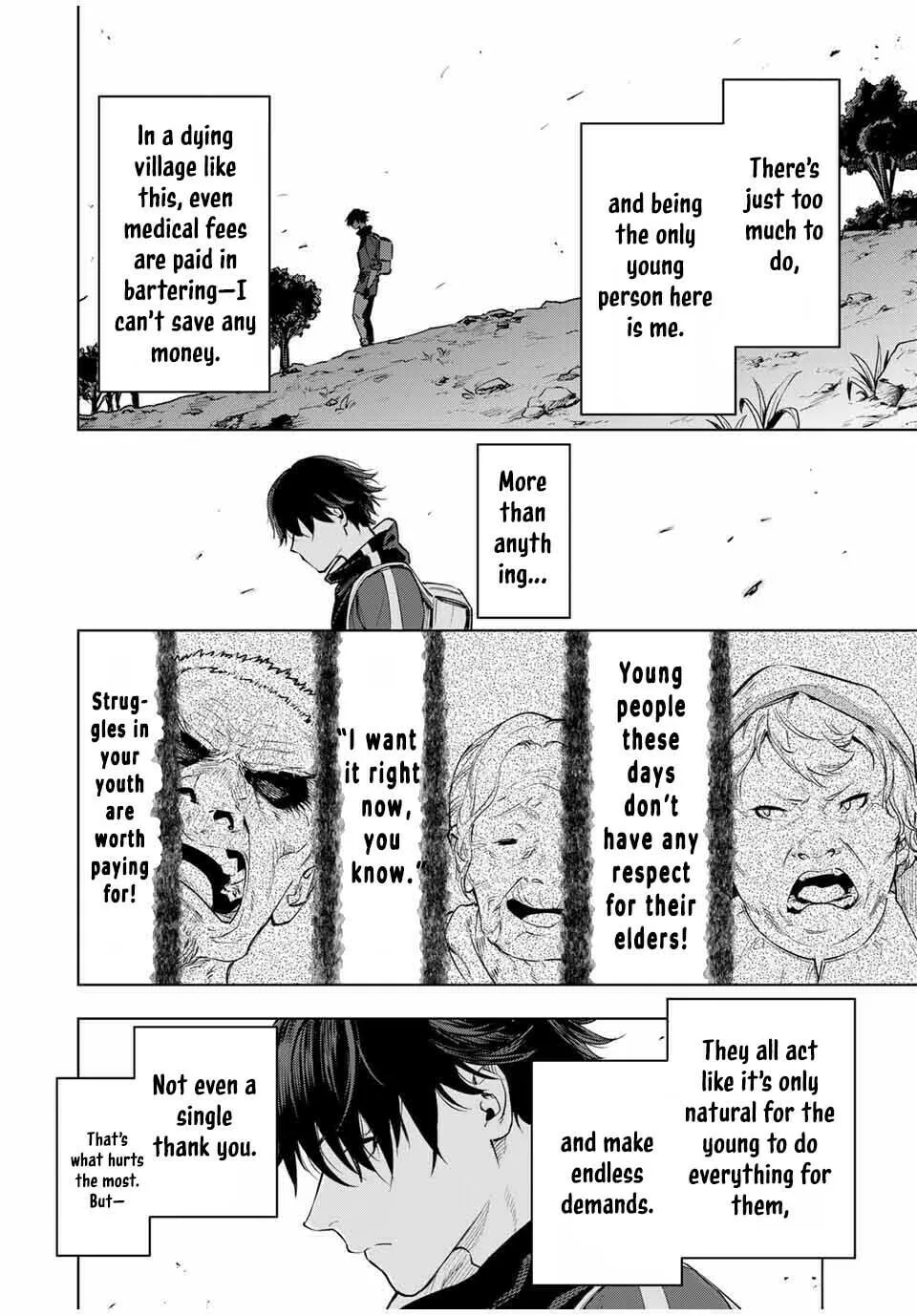 Genkai Shuuraku wo Datsu Mura Shita Renkinjutsushi, Tokai de "Saikyou" nano ga Bare Makuru. ~Rougai domo ni wa Iikagen Aiso ga Tsukimashita~ Chapter 1 page 14 - 