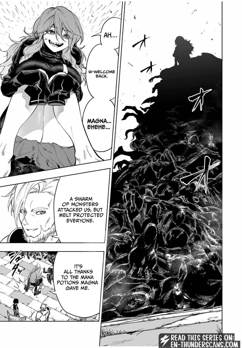 Genkai Shuuraku wo Datsu Mura Shita Renkinjutsushi, Tokai de "Saikyou" nano ga Bare Makuru. ~Rougai domo ni wa Iikagen Aiso ga Tsukimashita~ Chapter 16 page 11 - 