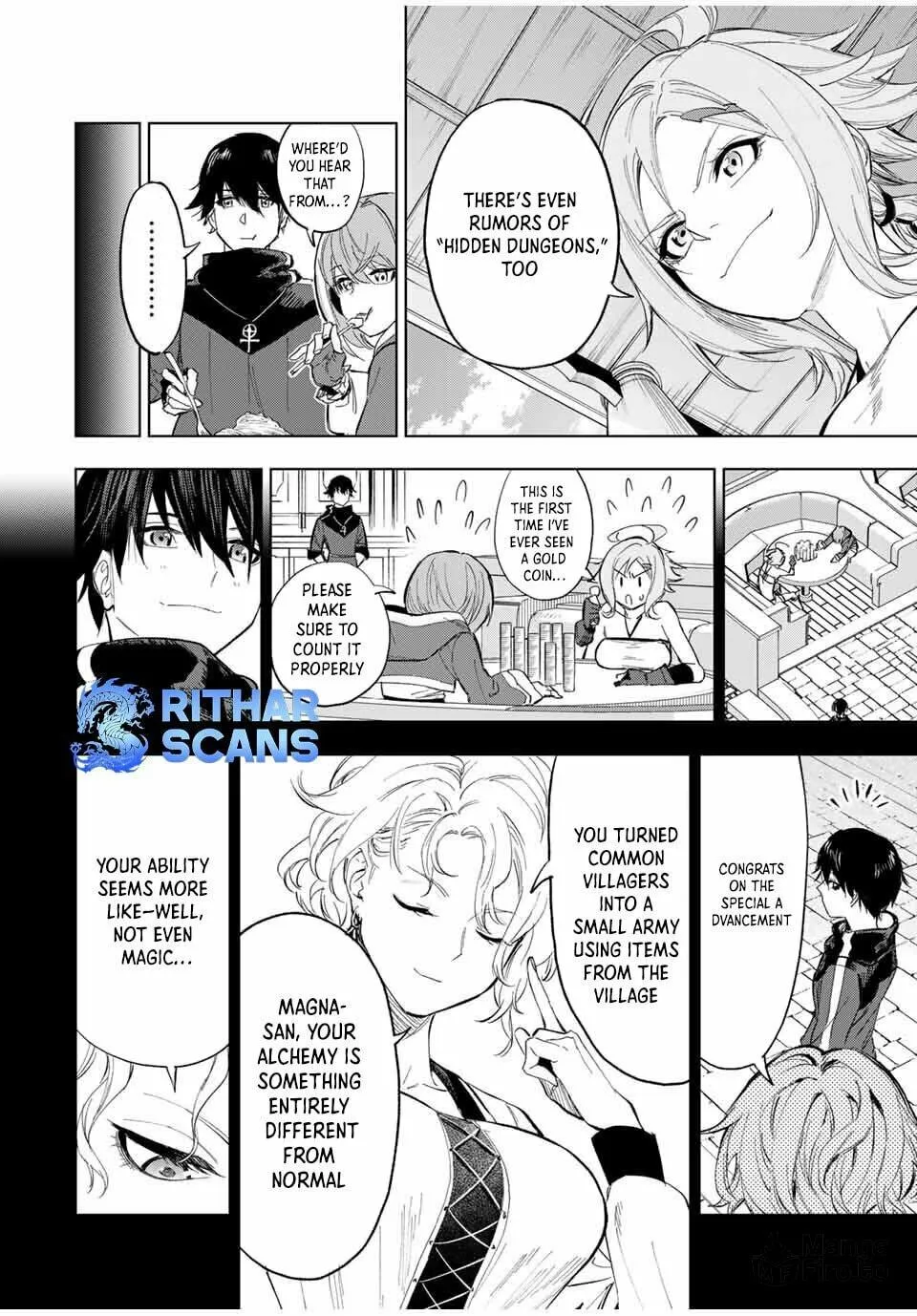 Genkai Shuuraku wo Datsu Mura Shita Renkinjutsushi, Tokai de "Saikyou" nano ga Bare Makuru. ~Rougai domo ni wa Iikagen Aiso ga Tsukimashita~ Chapter 5 page 10 - 