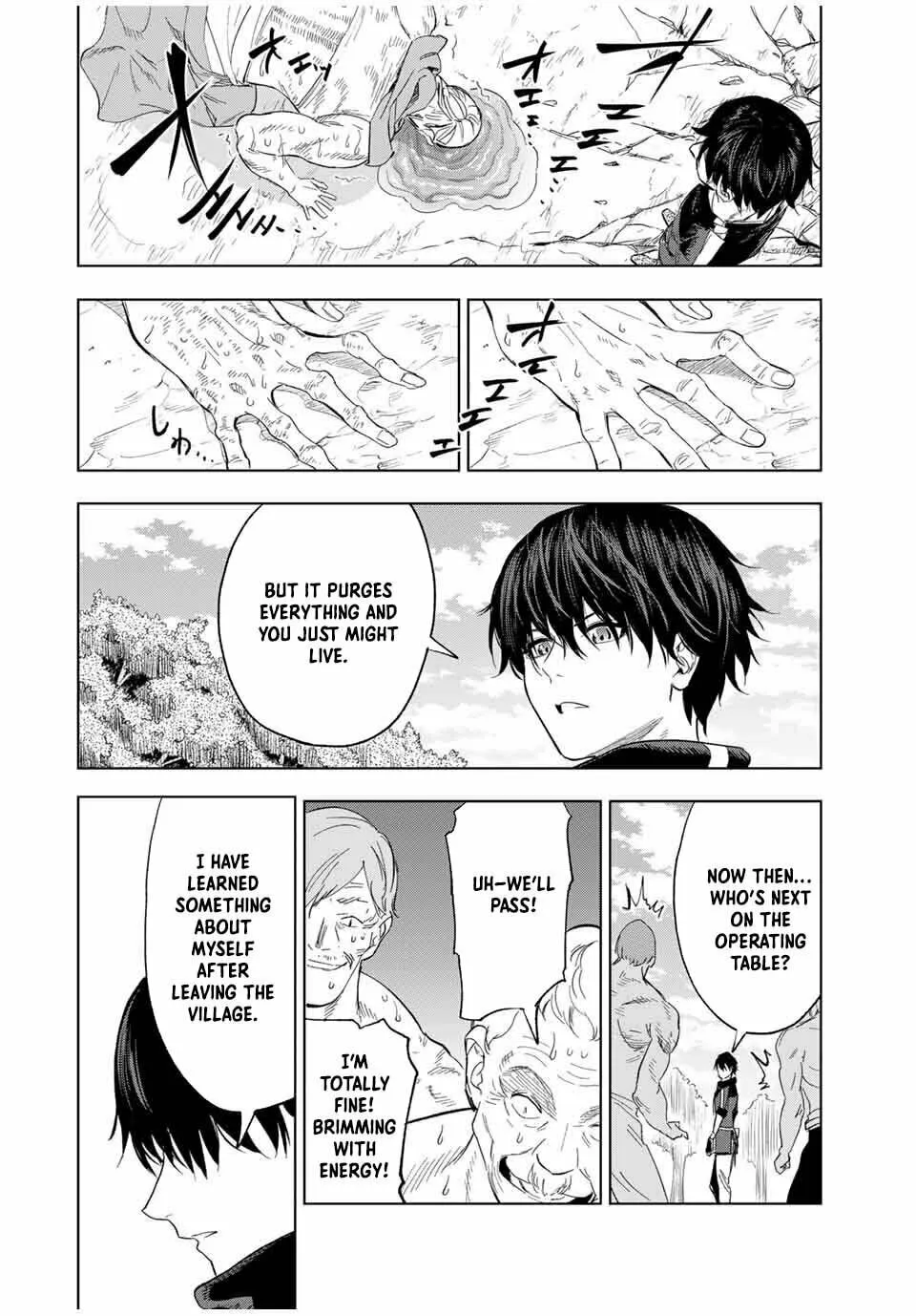 Genkai Shuuraku wo Datsu Mura Shita Renkinjutsushi, Tokai de "Saikyou" nano ga Bare Makuru. ~Rougai domo ni wa Iikagen Aiso ga Tsukimashita~ Chapter 7 page 18 - 