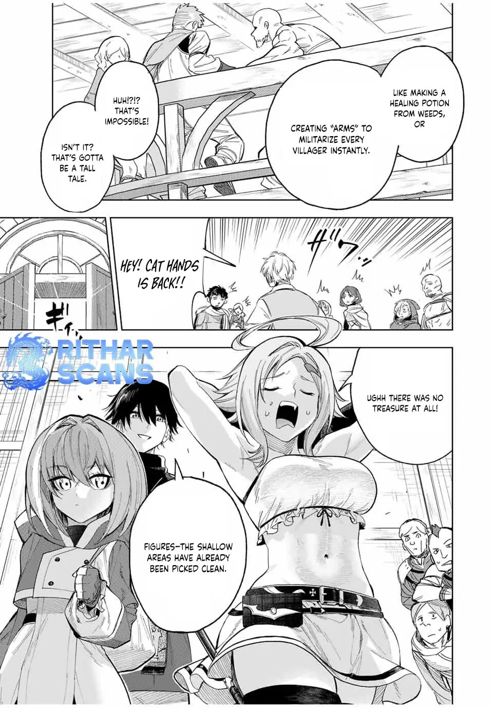 Genkai Shuuraku wo Datsu Mura Shita Renkinjutsushi, Tokai de "Saikyou" nano ga Bare Makuru. ~Rougai domo ni wa Iikagen Aiso ga Tsukimashita~ Chapter 8 page 7 - 