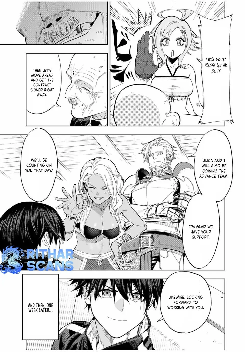 Genkai Shuuraku wo Datsu Mura Shita Renkinjutsushi, Tokai de "Saikyou" nano ga Bare Makuru. ~Rougai domo ni wa Iikagen Aiso ga Tsukimashita~ Chapter 9 page 6 - 