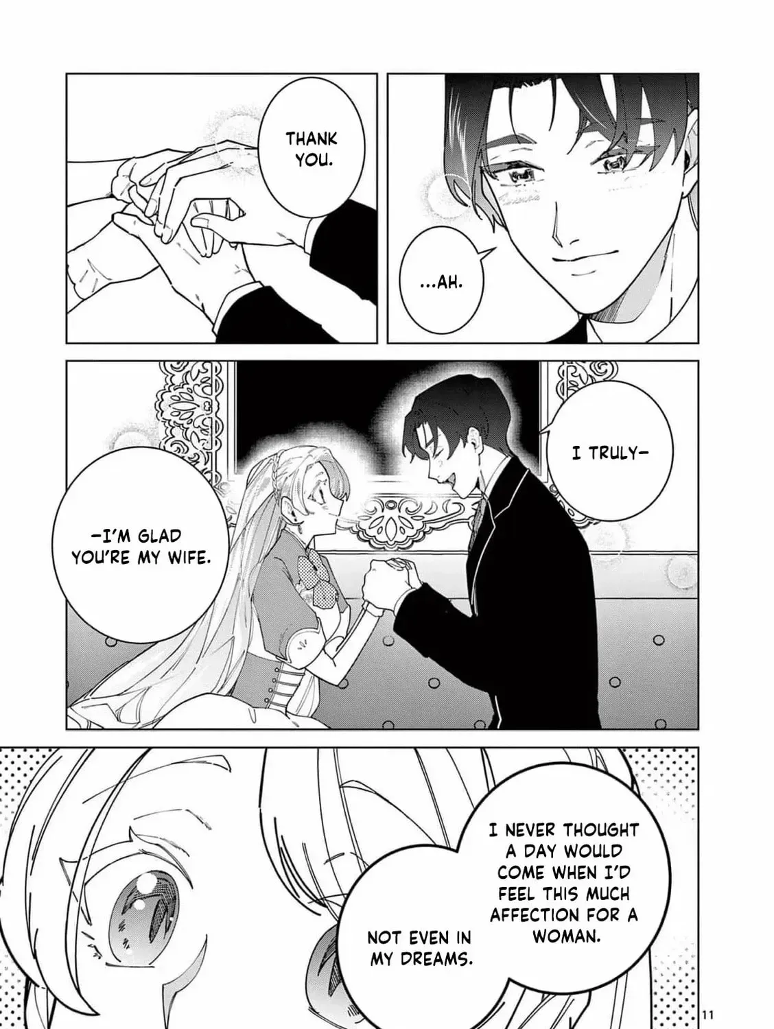 Gijou ga Akuyaku Reijou to shite Hametsu Suru Koto o Shitta node, Mechakucha Aishimasu: Keiyaku Kekkon de Watashi ni Kanshin ga Nakatta Hazu no Koushaku-sama ni, Kizuitara Dekiai Saretemashita @comic Chapter 24 page 27 - 