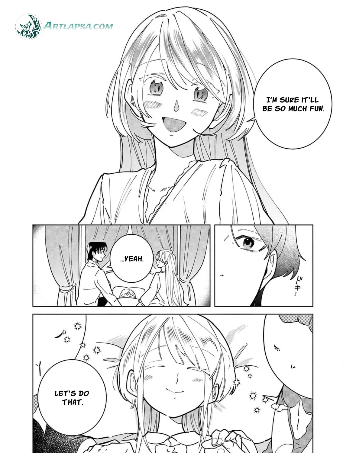 Gijou ga Akuyaku Reijou to shite Hametsu Suru Koto o Shitta node, Mechakucha Aishimasu: Keiyaku Kekkon de Watashi ni Kanshin ga Nakatta Hazu no Koushaku-sama ni, Kizuitara Dekiai Saretemashita @comic Chapter 25 page 49 - 