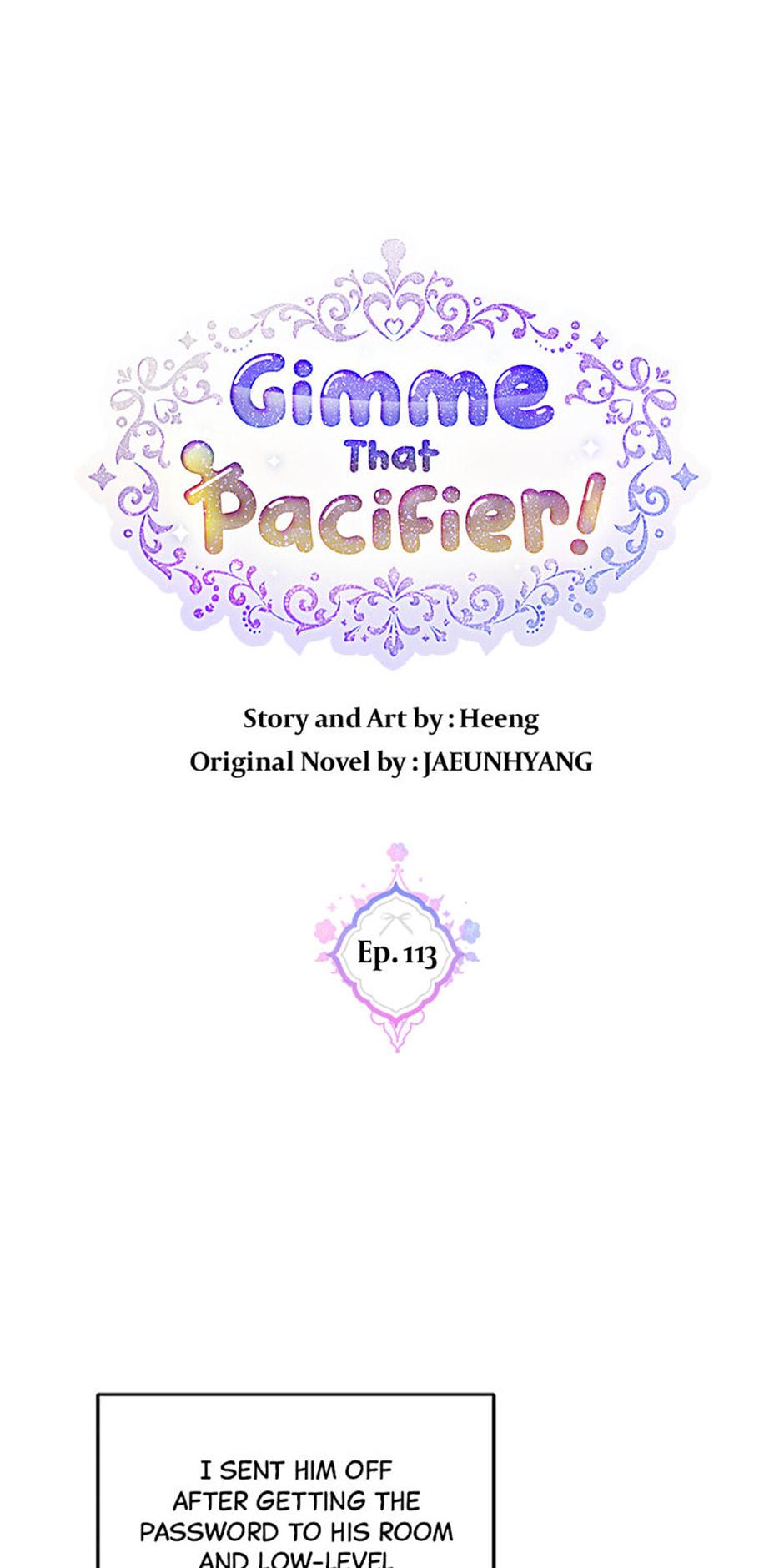 Gimme That Pacifier! Chapter 113 page 1 - 