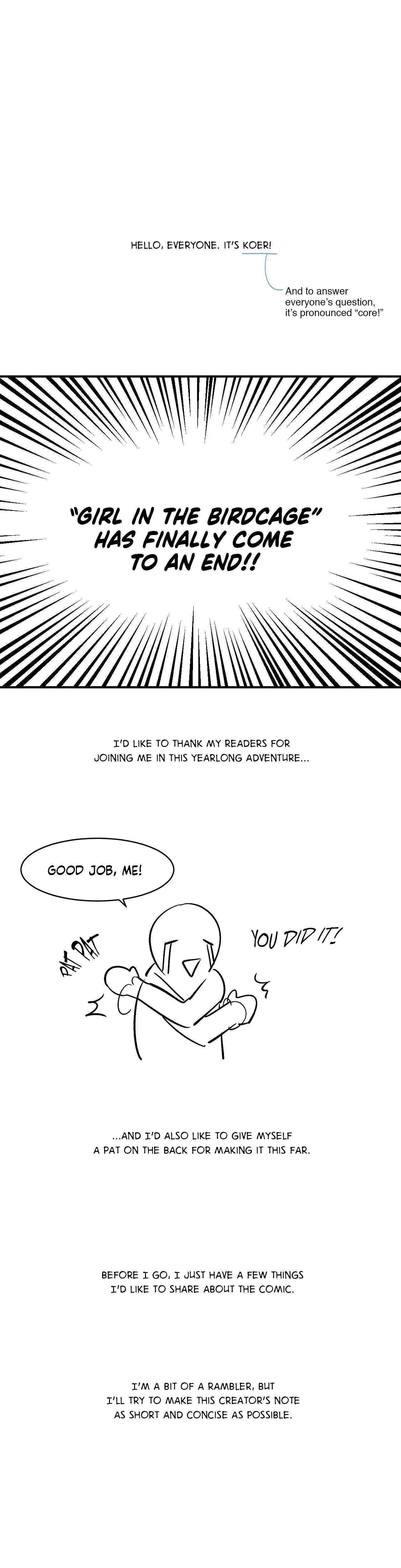 Girl in the Birdcage Chapter 49.5 page 1 - 