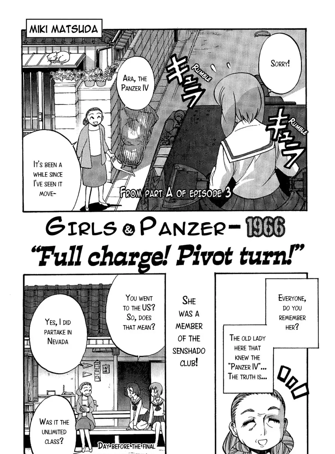 GIRLS und PANZER - Comic Anthology Chapter 13 page 1 - 