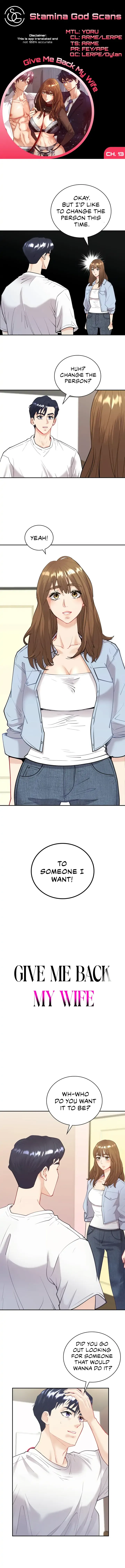 Give Me Back My Wife Chapter 13 page 1 - 