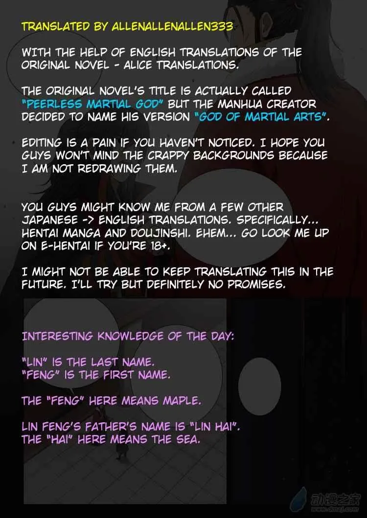 God Of Martial Arts Chapter 1.2 page 9 - 
