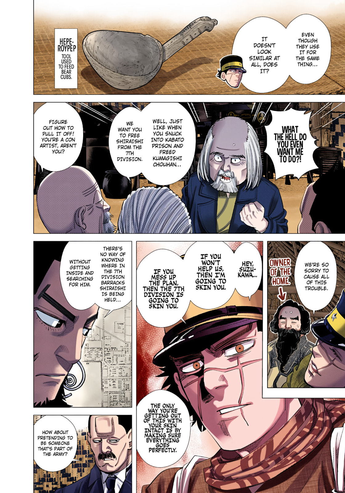 Golden Kamuy (Colored) Chapter 95 page 7 - 