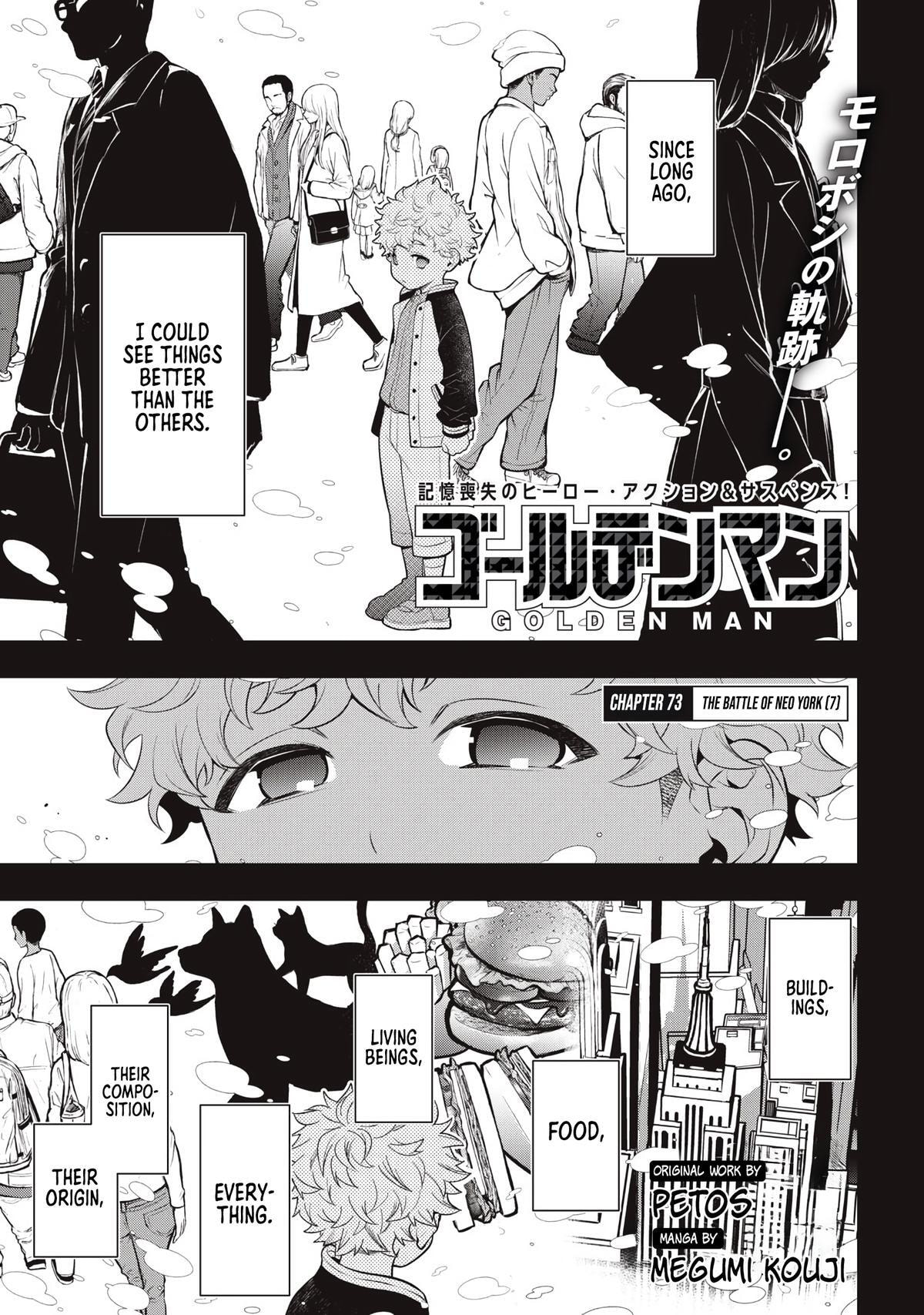 Golden Man Chapter 73 page 1 - 