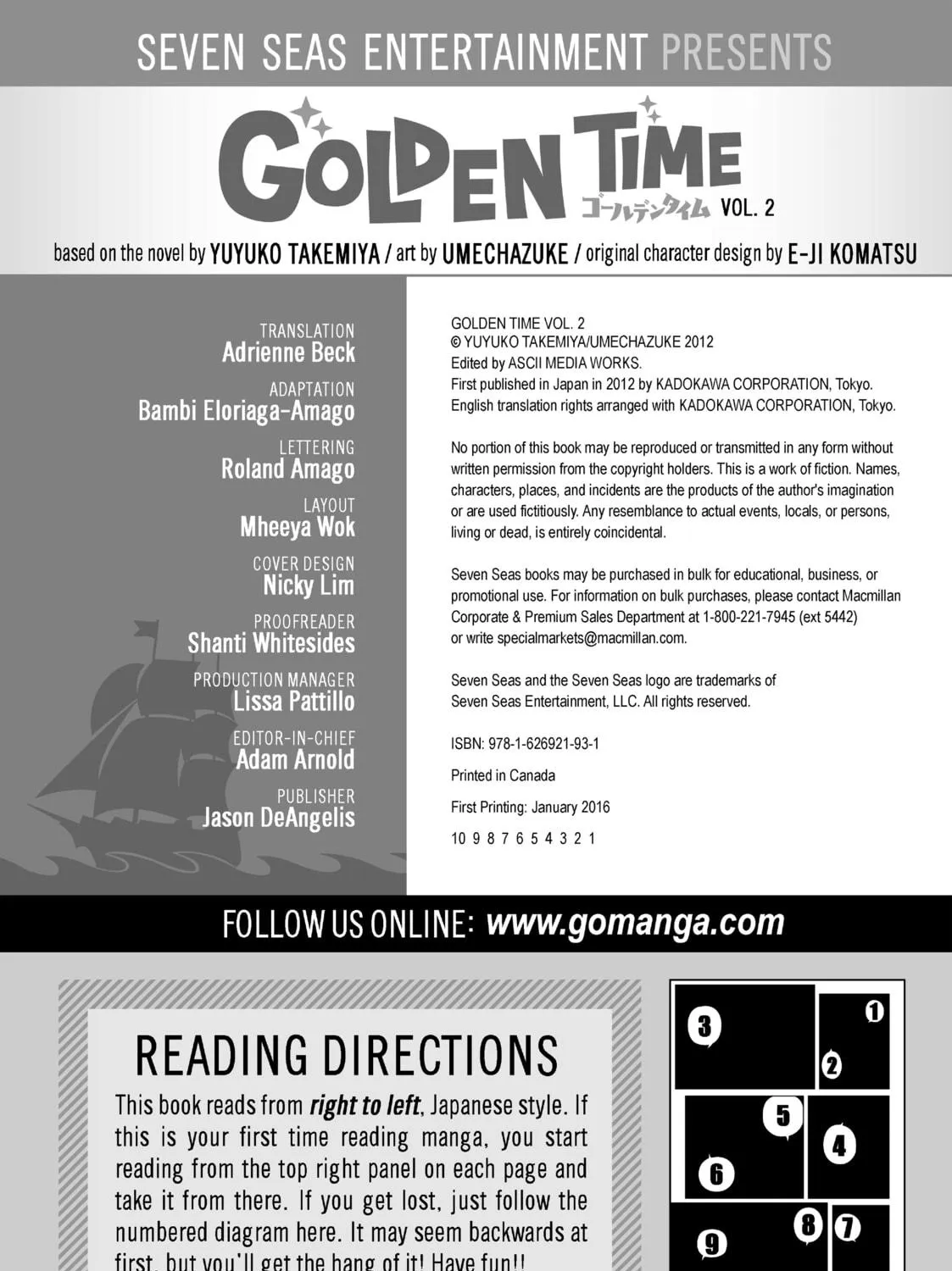 Golden Time Chapter 12 page 59 - 