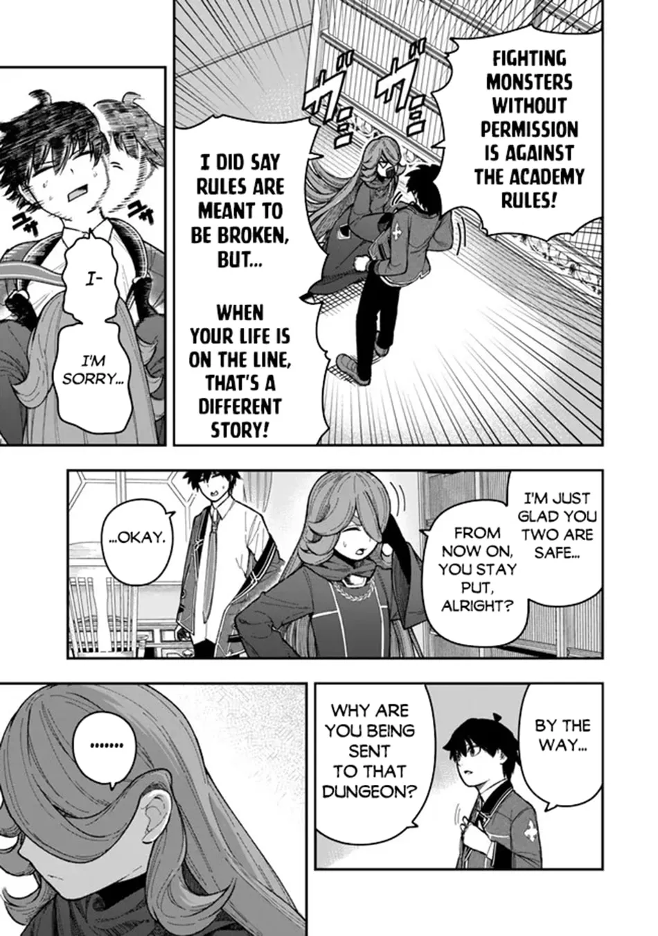 Gomi Ikada to Tsuihou Sareta Shiyounin, Jitsu wa Zense Kenja Desu: Shijou Saikyou no Kenja, Sekai Saikouhou no Gakuen ni Kayou Chapter 10.2 page 7 - 
