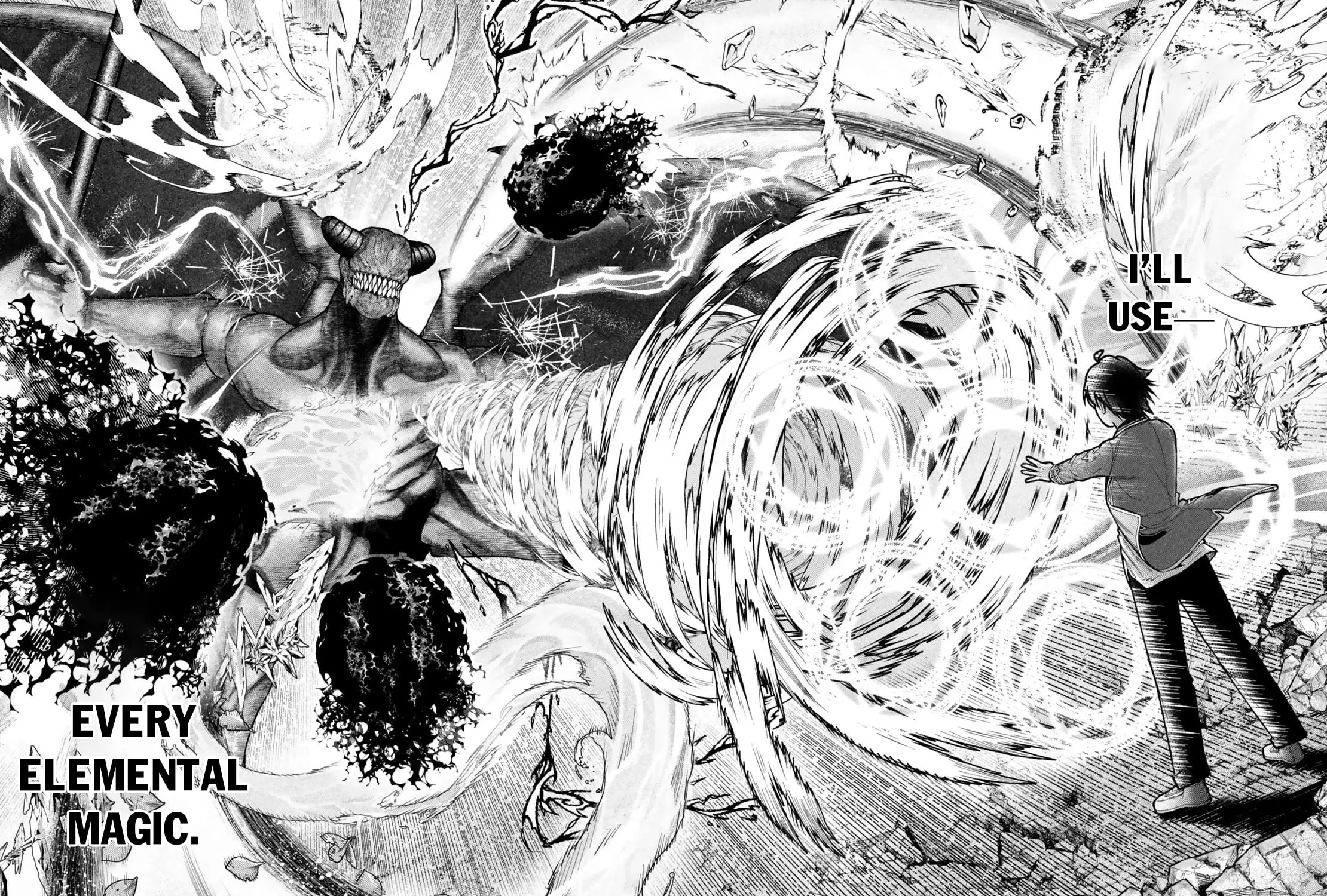 Gomi Ikada to Tsuihou Sareta Shiyounin, Jitsu wa Zense Kenja Desu: Shijou Saikyou no Kenja, Sekai Saikouhou no Gakuen ni Kayou Chapter 11.2 page 34 - 