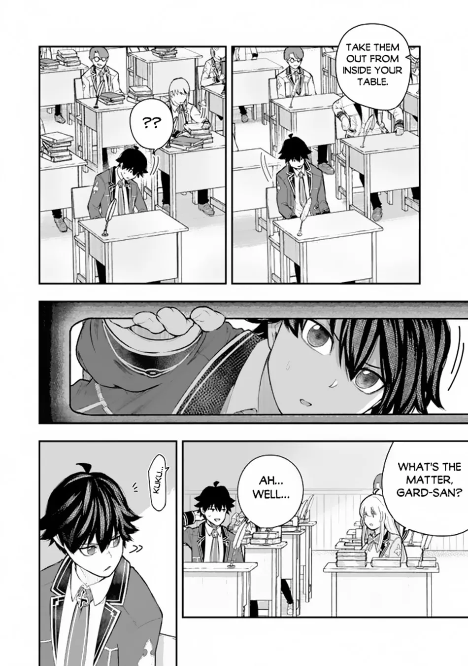 Gomi Ikada to Tsuihou Sareta Shiyounin, Jitsu wa Zense Kenja Desu: Shijou Saikyou no Kenja, Sekai Saikouhou no Gakuen ni Kayou Chapter 5.2 page 4 - 
