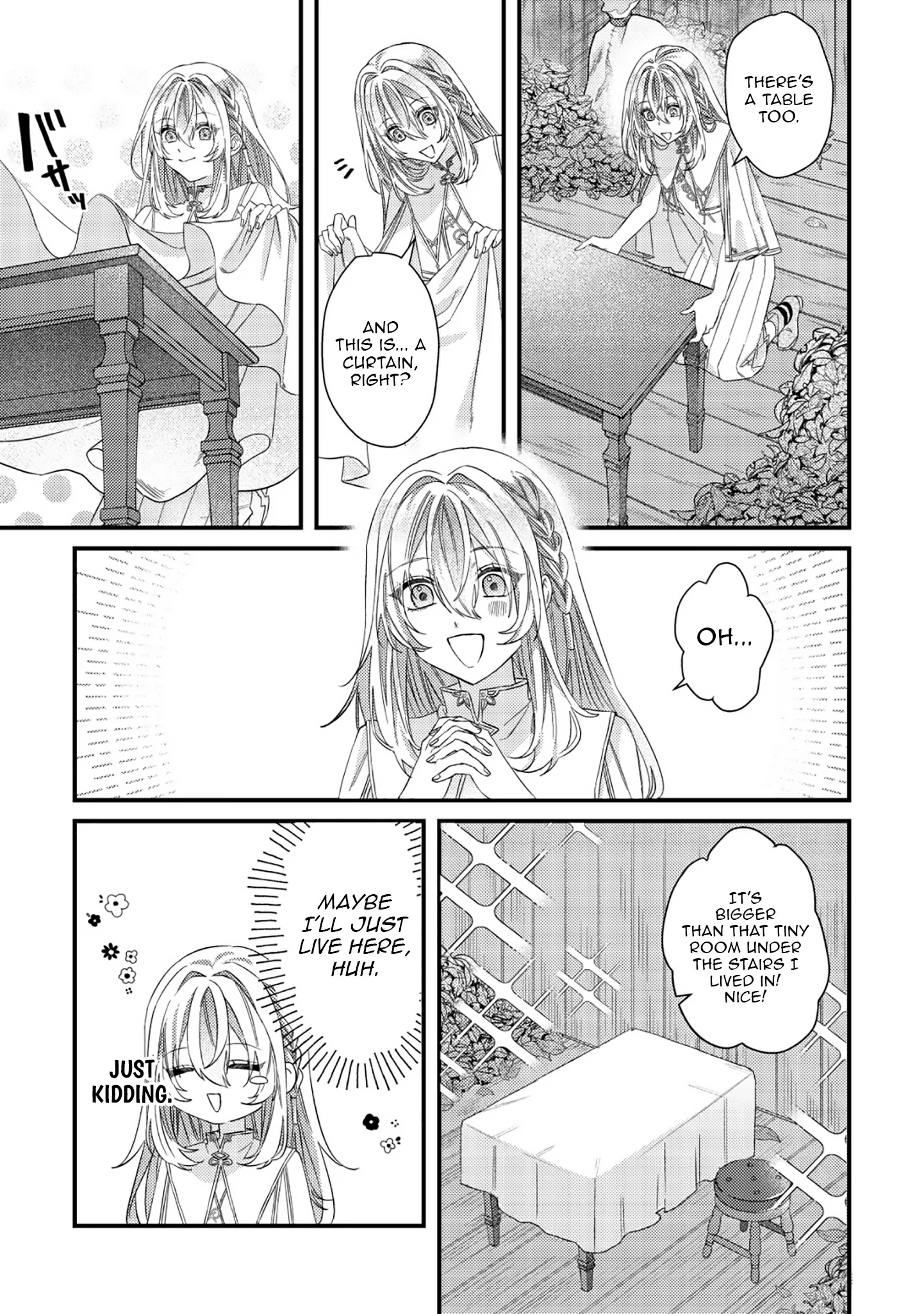 Gomibako Gurashi no Seijo-sama ~Gomi Atsukai no Kodai Mahou Dougu wo Naoshitari, Tsuihou Boukensha wo Naoshitari no Slow Life~ Chapter 1 page 12 - 