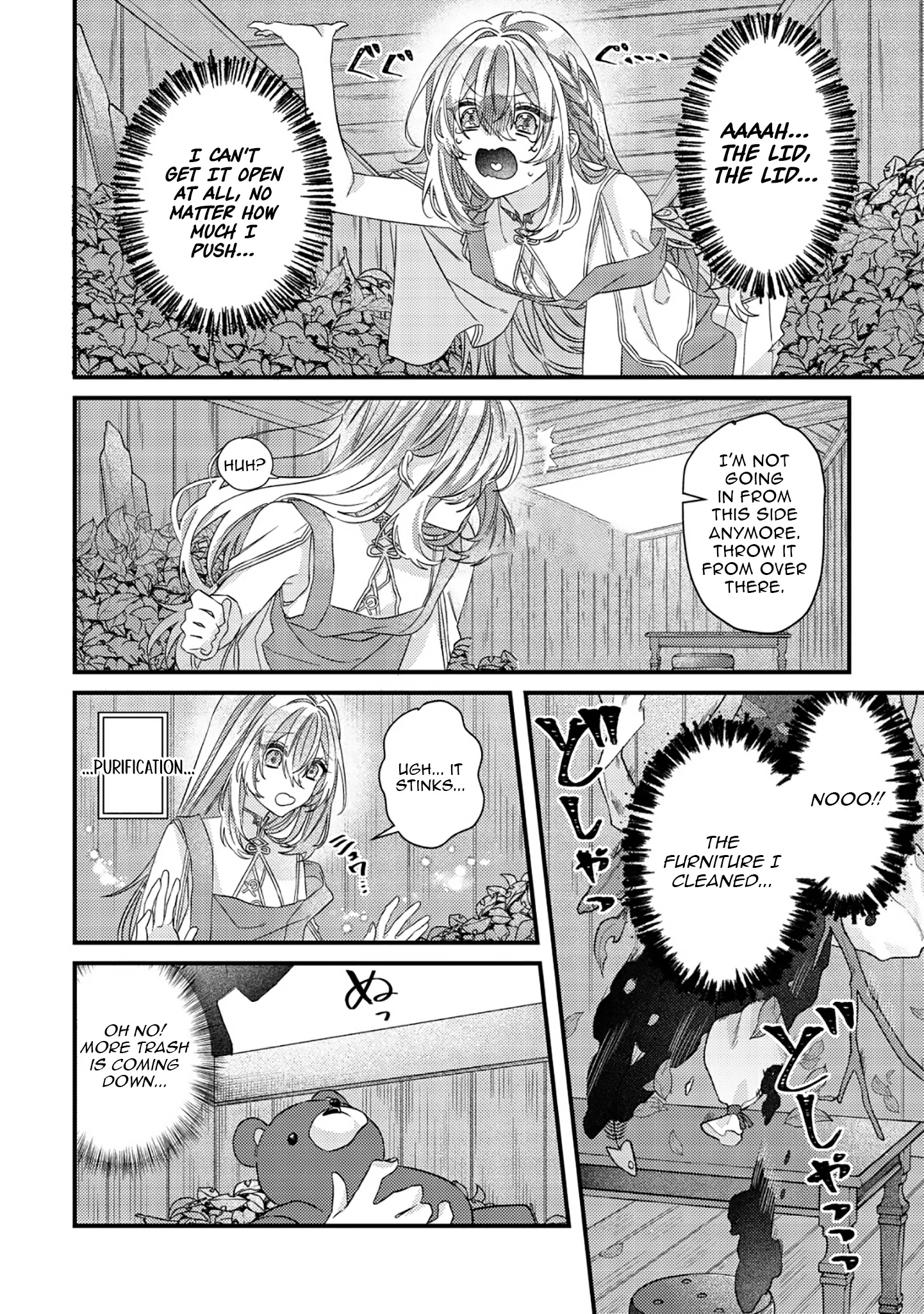 Gomibako Gurashi no Seijo-sama ~Gomi Atsukai no Kodai Mahou Dougu wo Naoshitari, Tsuihou Boukensha wo Naoshitari no Slow Life~ Chapter 1 page 29 - 