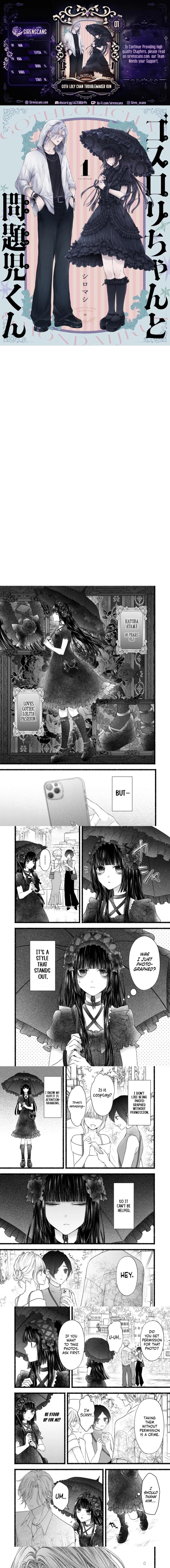 Goth Loli-chan to Mondaiji-kun Chapter 1 page 1 - 
