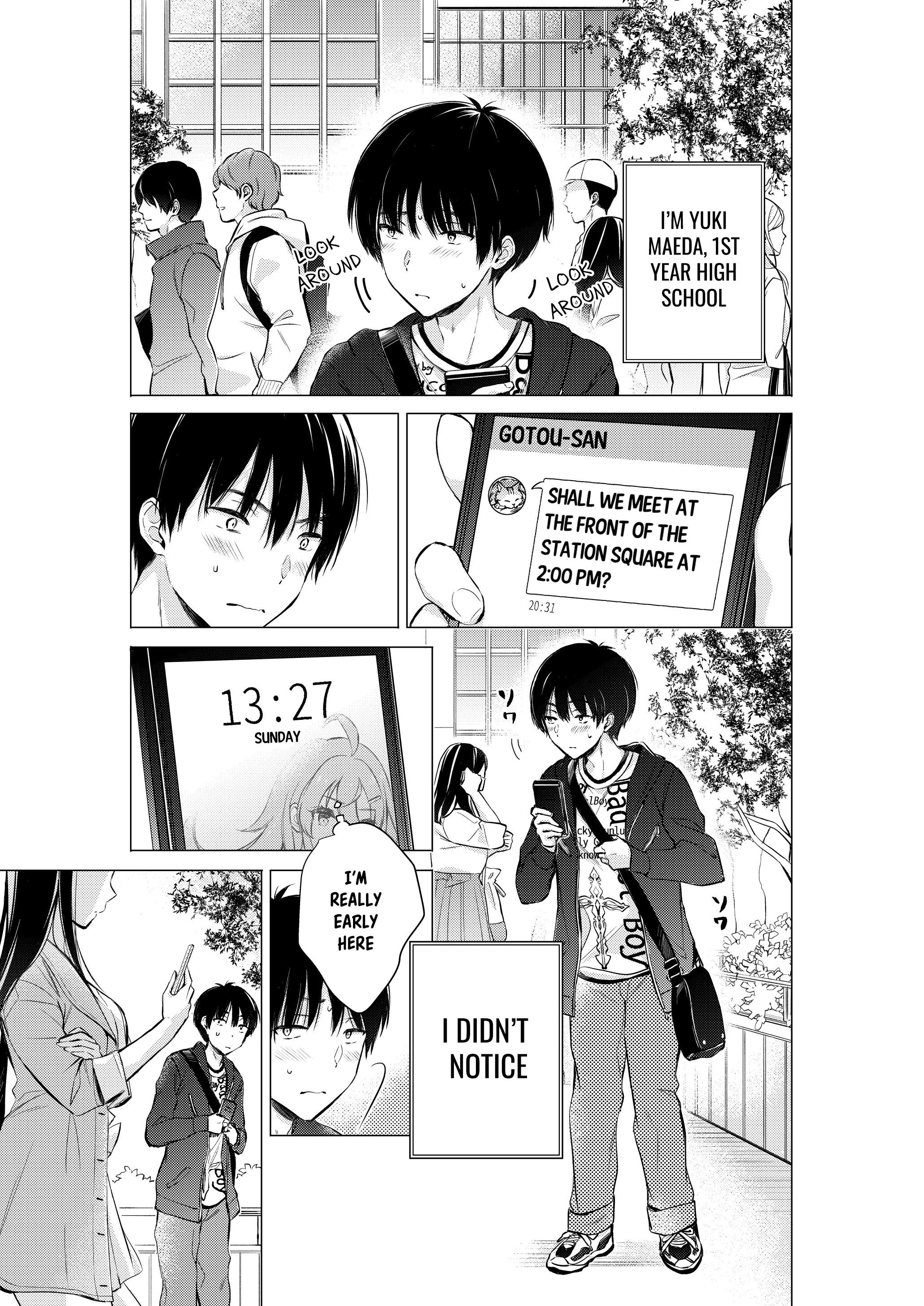Gotou-san wa Furimukasetai! (Pre-serialization) Chapter 20 page 4 - 
