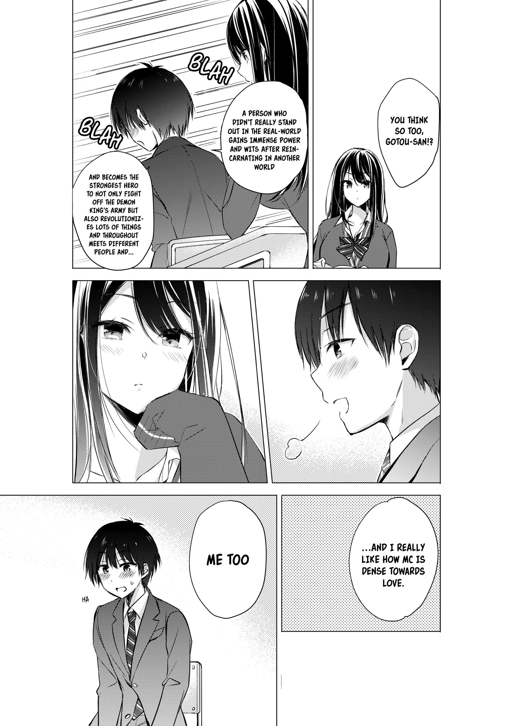 Gotou-san wa Furimukasetai! (Pre-serialization) Chapter 4 page 4 - 