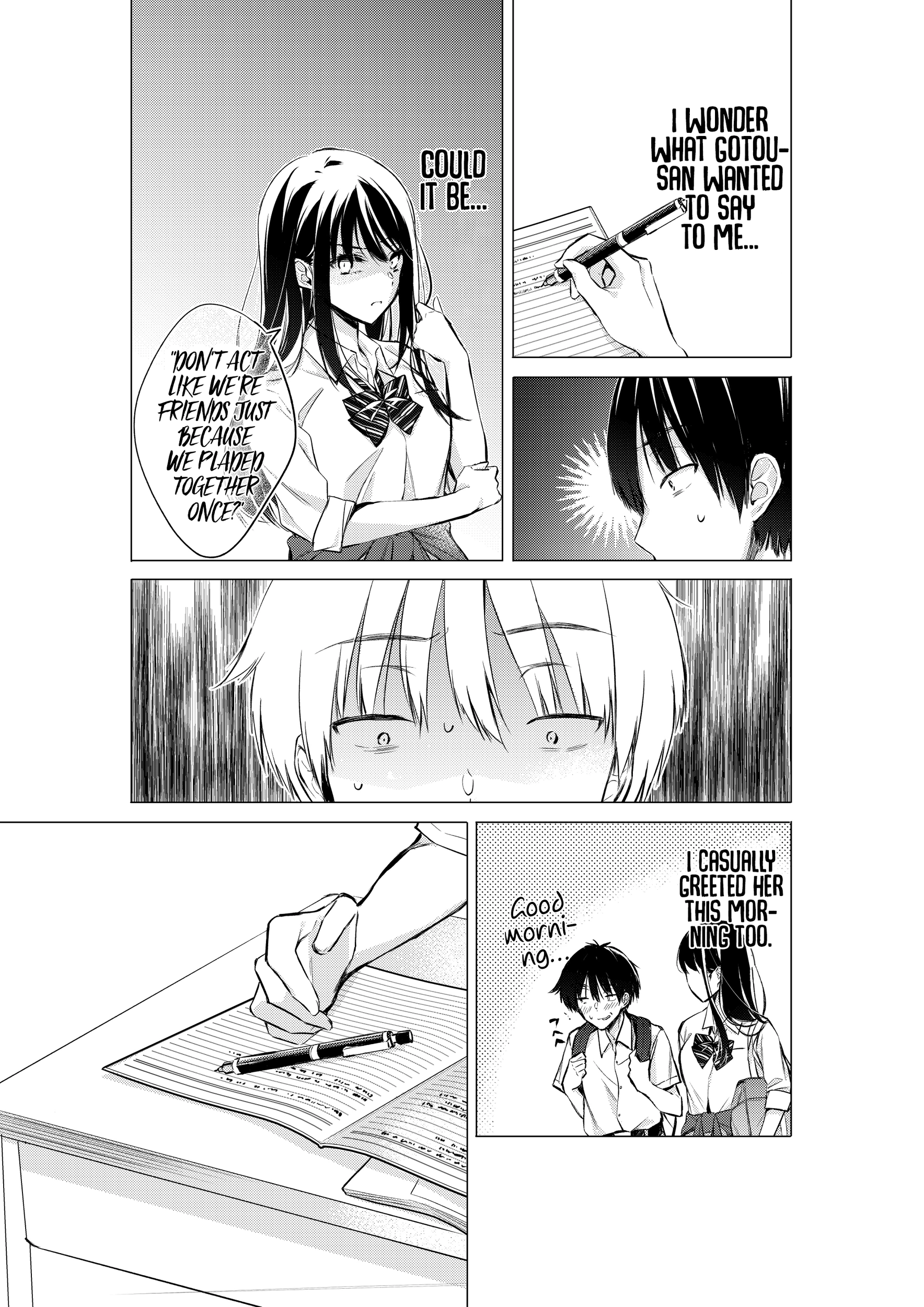 Gotou-san wa Furimukasetai! (Pre-serialization) Chapter 47 page 2 - 