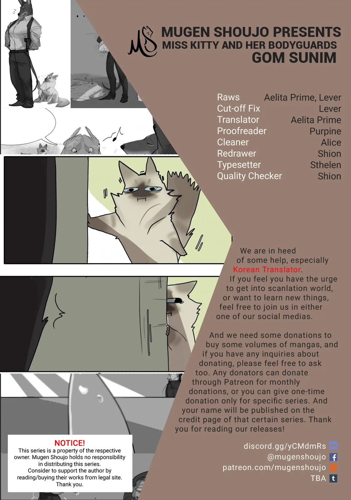 Goyangi Agassiwa Gyeonghowondeul Chapter 9 page 1 - 