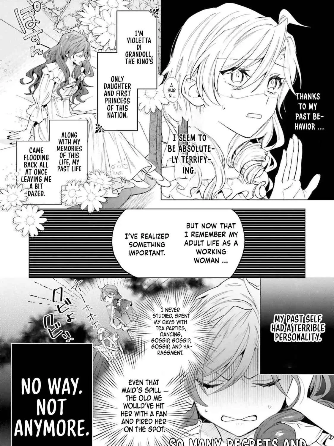 Grandeur Oukoku Saiseiroku Hametsu no Akuyaku Oujodesuga Kyuukoku End wo Onozomidesu Chapter 1 page 27 - 