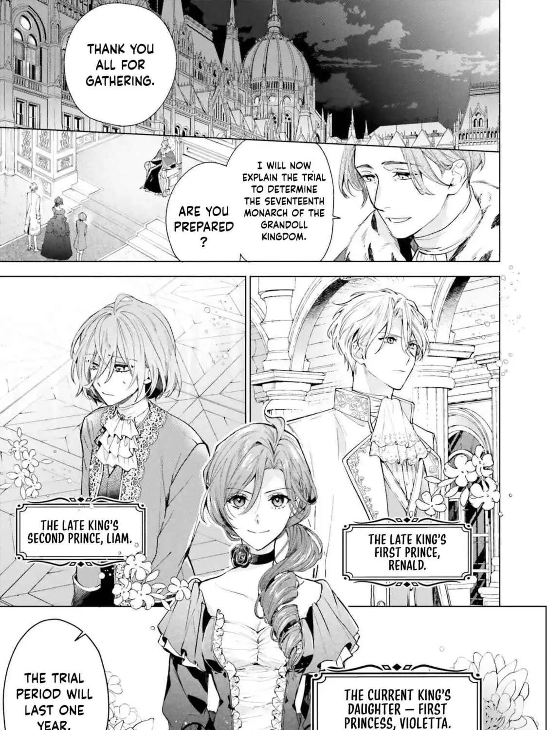 Grandeur Oukoku Saiseiroku Hametsu no Akuyaku Oujodesuga Kyuukoku End wo Onozomidesu Chapter 1 page 5 - 