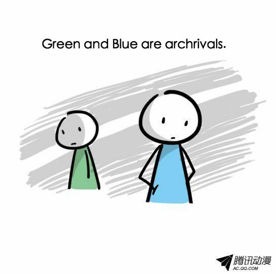 Green & Blue (Colored) Chapter 18 page 1 - 