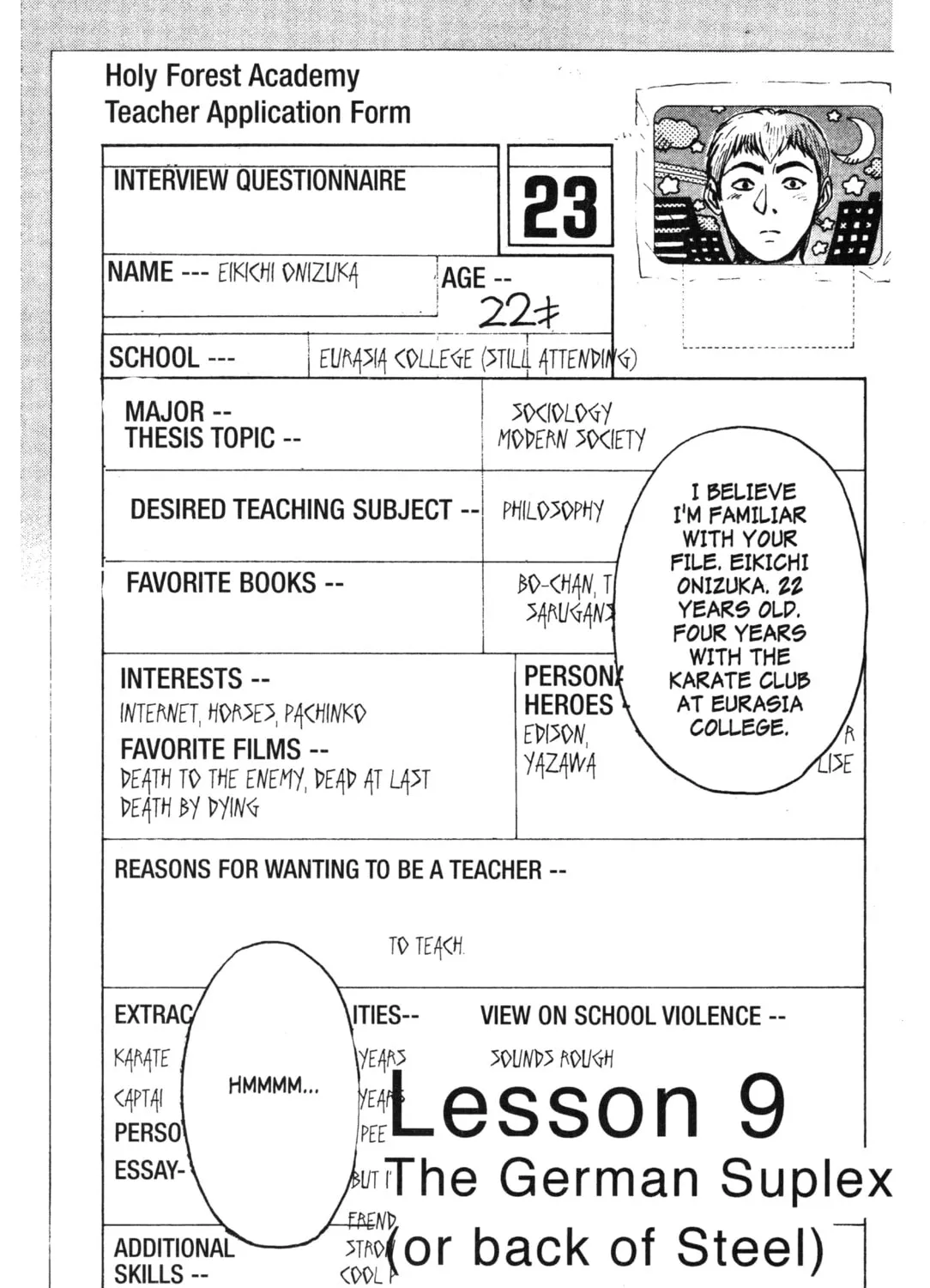 GTO: Great Teacher Onizuka Chapter 9 page 1 - 