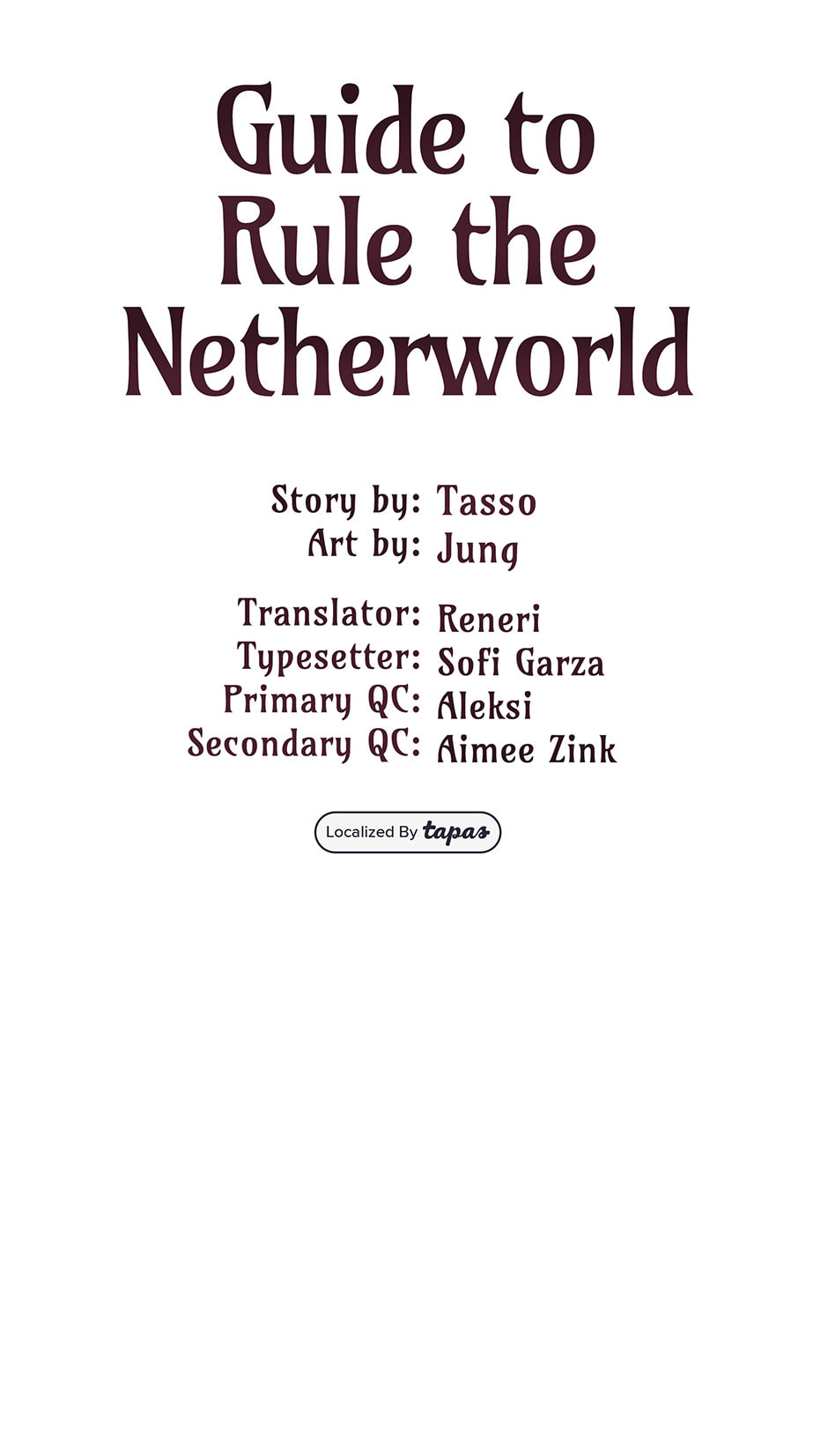 Guide to Rule the Netherworld Chapter 11 page 1 - 