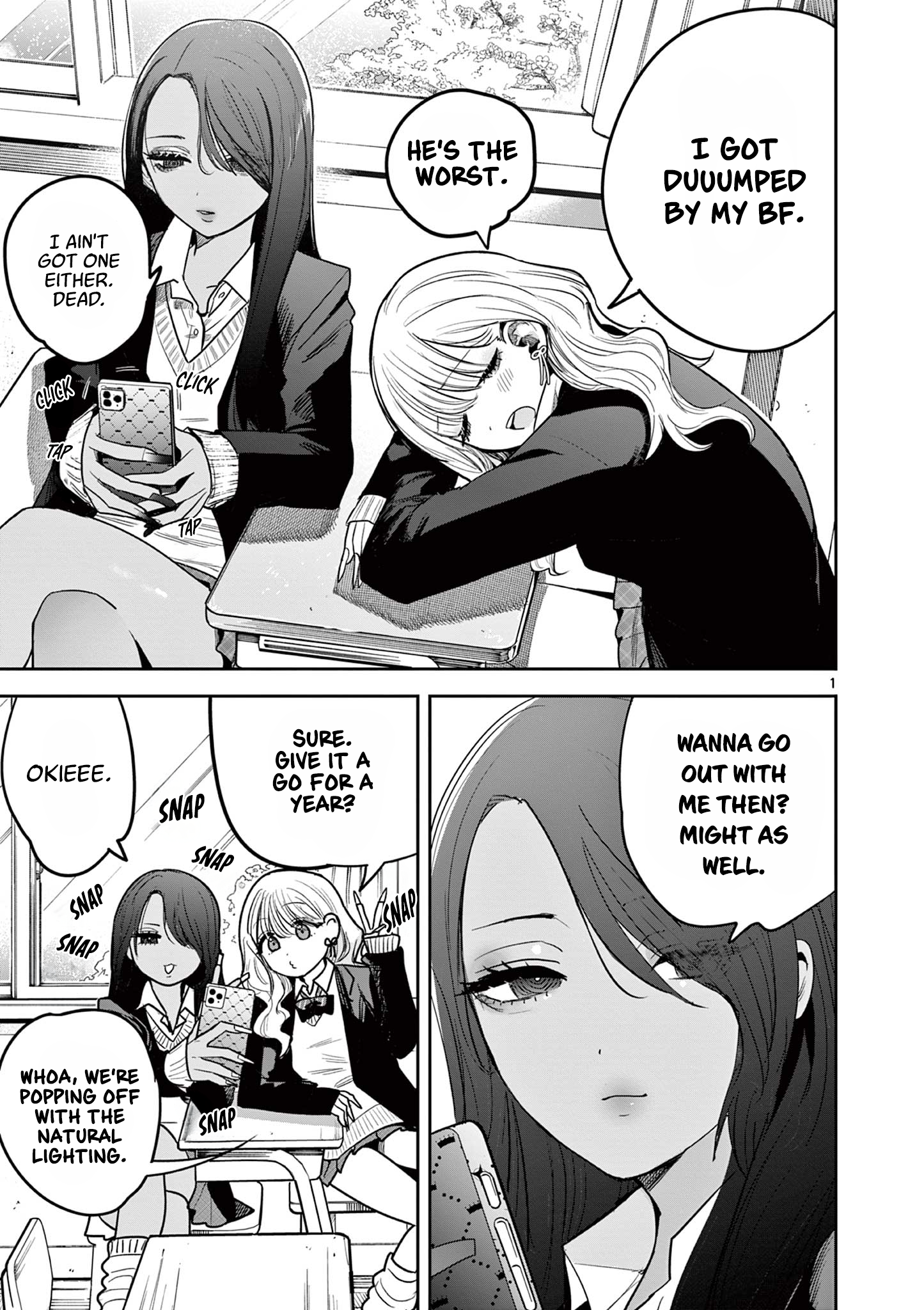 #Gyaru to Gyaru no Yuri Chapter 1 page 1 - 