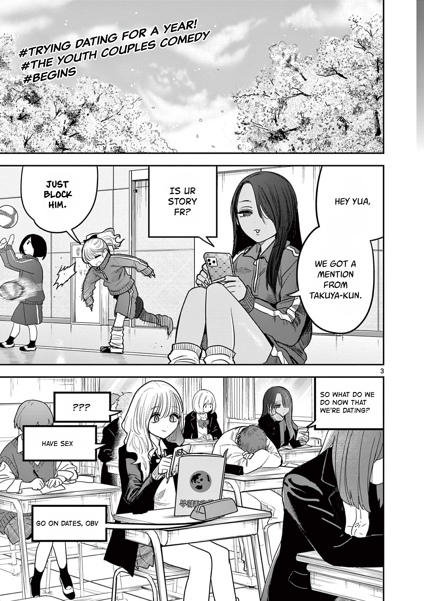 #Gyaru to Gyaru no Yuri Chapter 1 page 3 - 