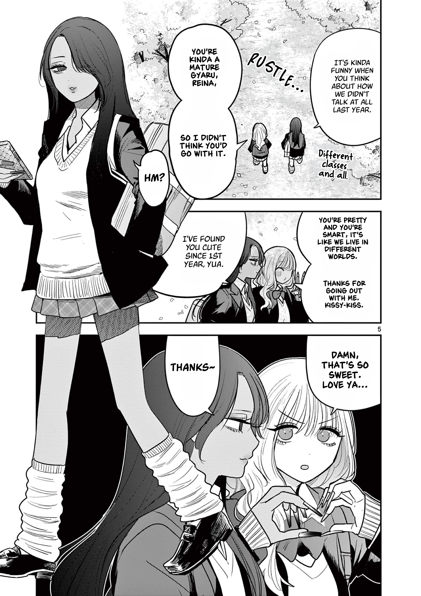 #Gyaru to Gyaru no Yuri Chapter 1 page 5 - 