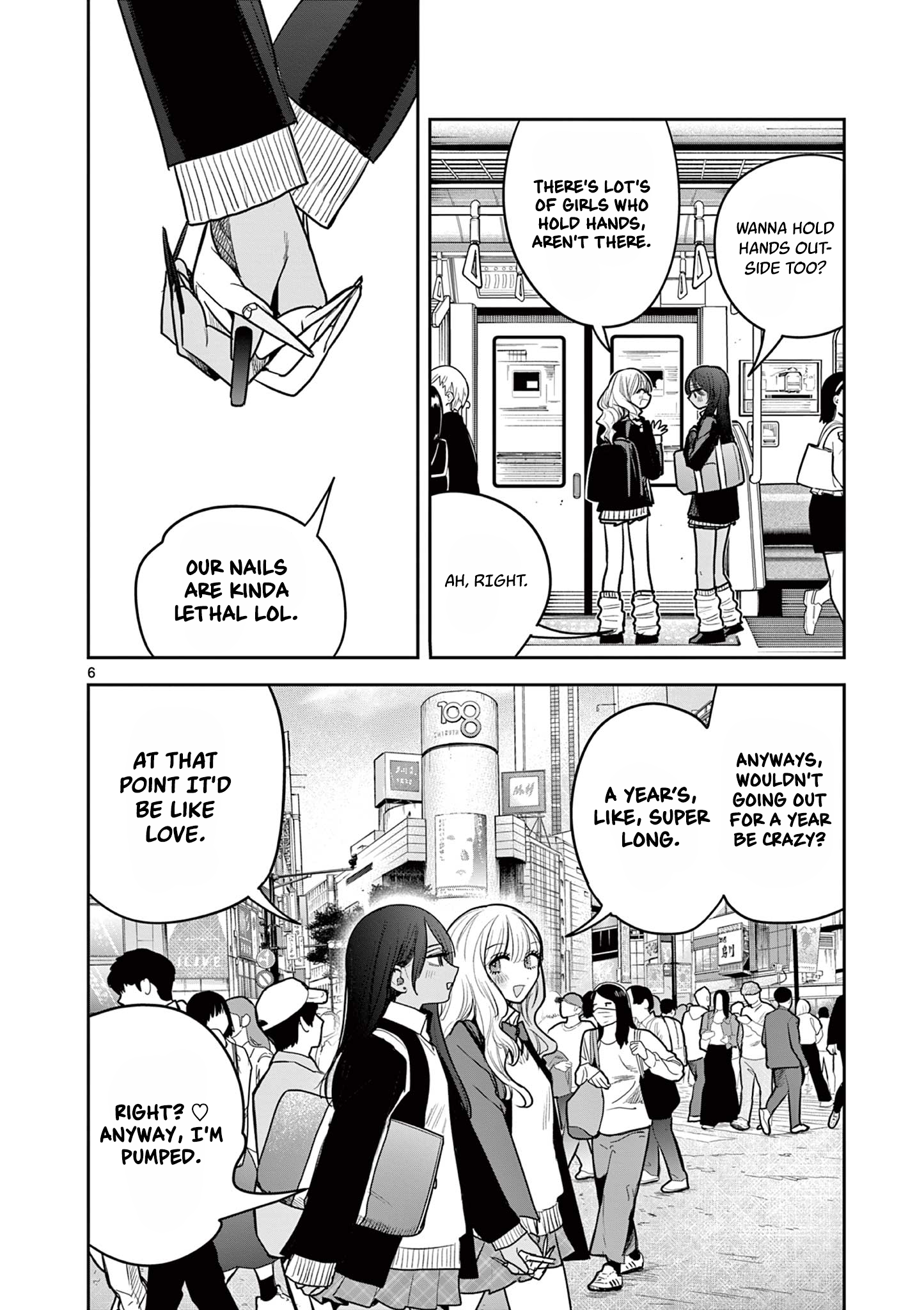 #Gyaru to Gyaru no Yuri Chapter 1 page 6 - 