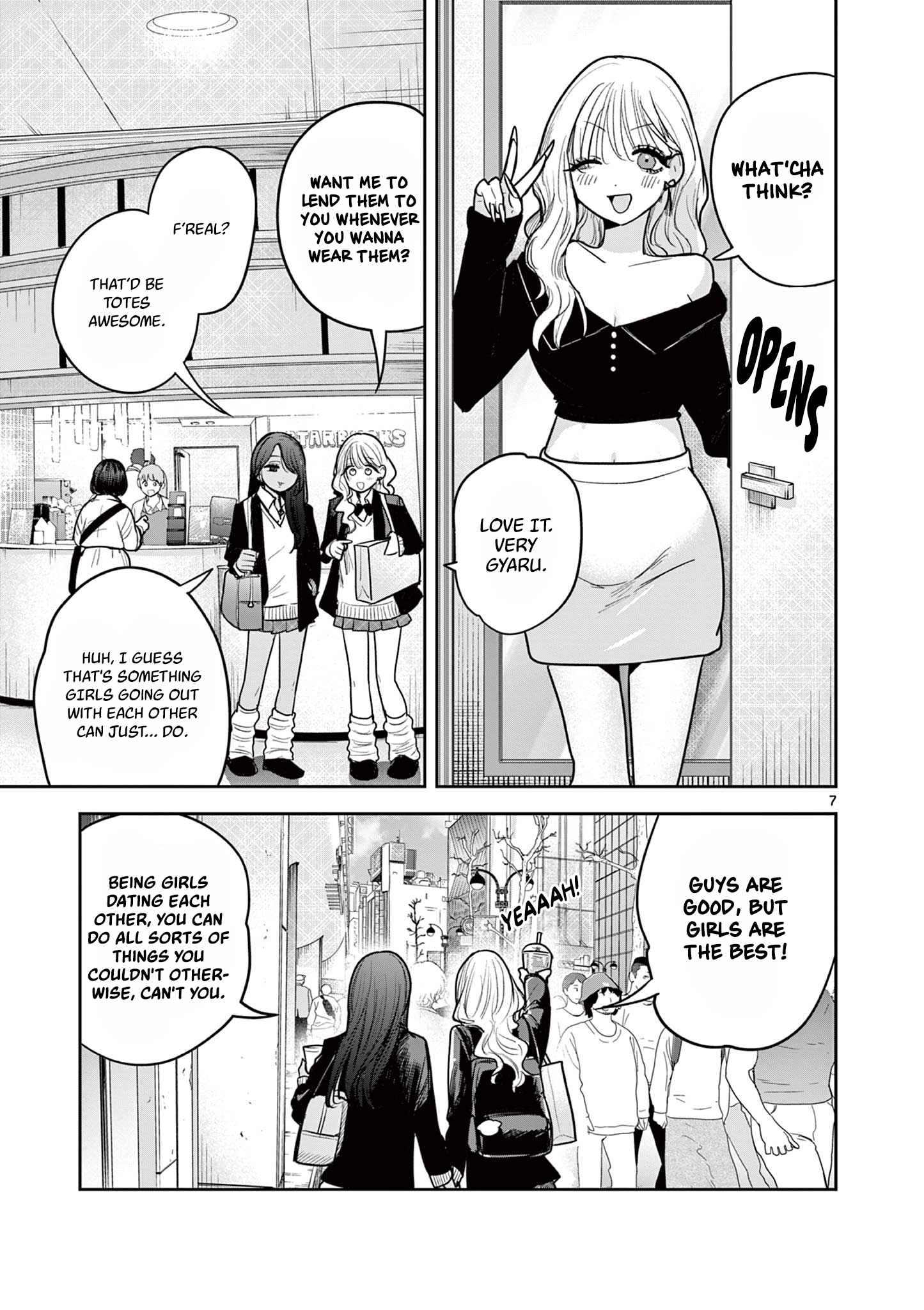 #Gyaru to Gyaru no Yuri Chapter 1 page 7 - 
