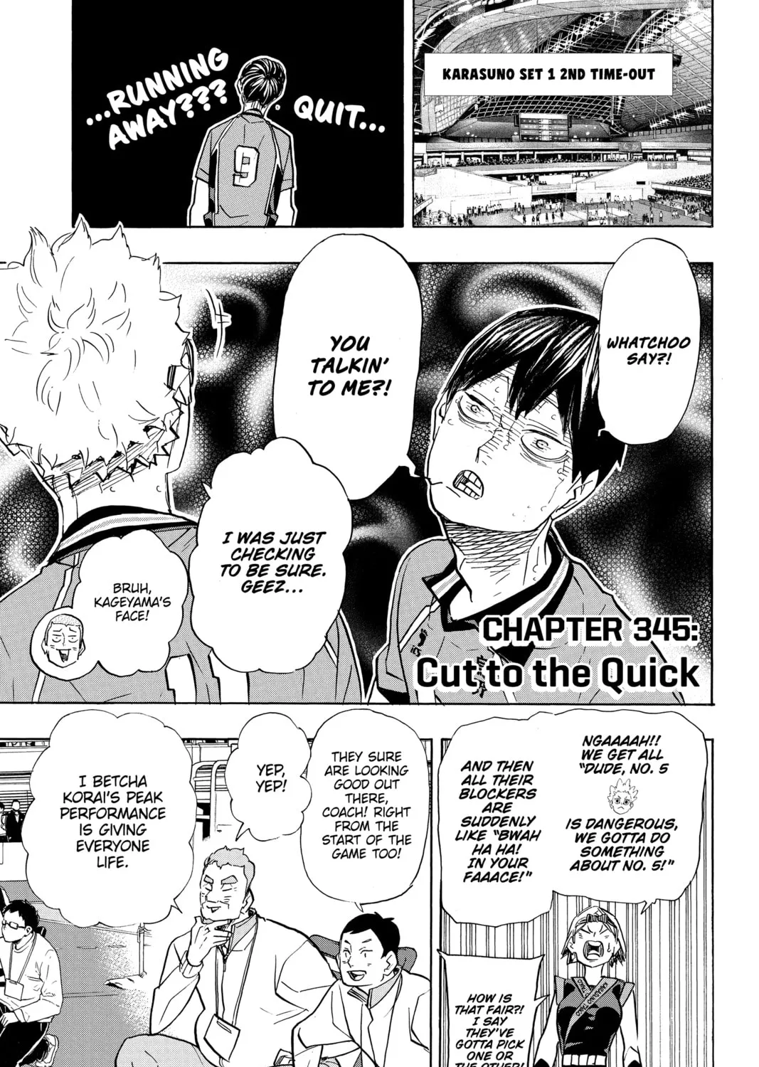 Haikyu!! Chapter 345 page 1 - 